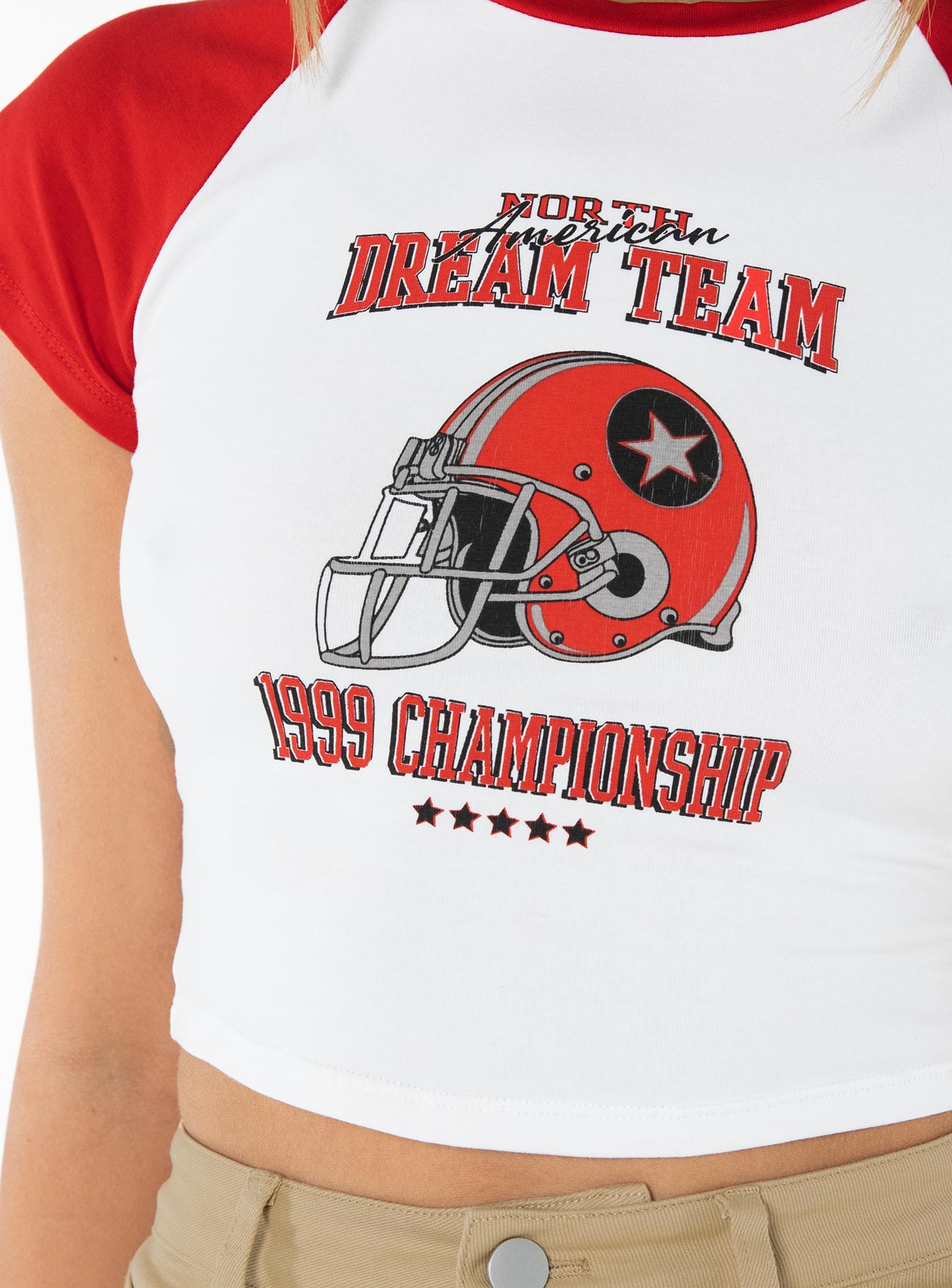 Dream Team Graphic Tee White / Red - Image 6