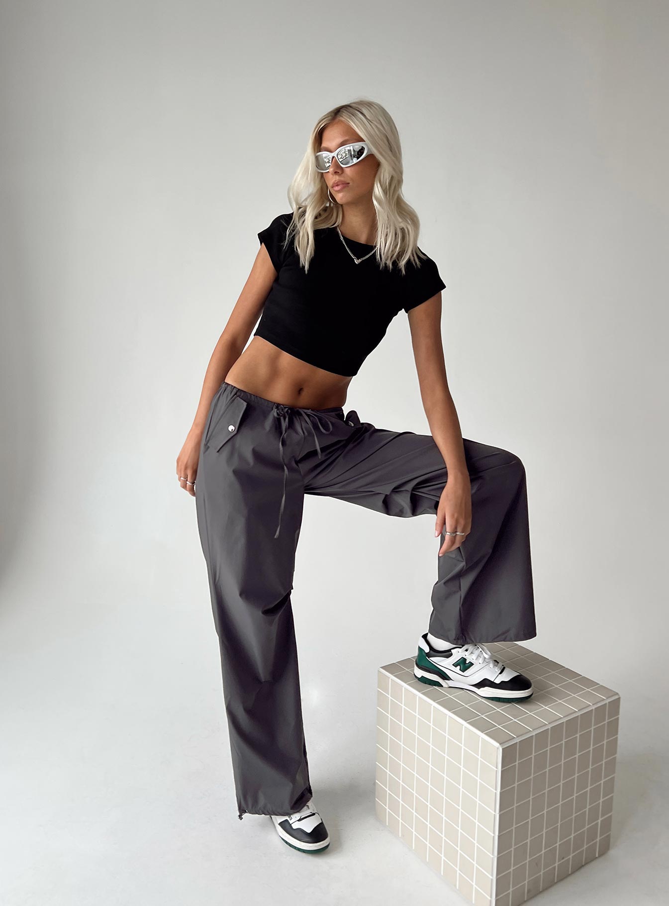 Snow Parachute Pants Slate Tall - Image 6