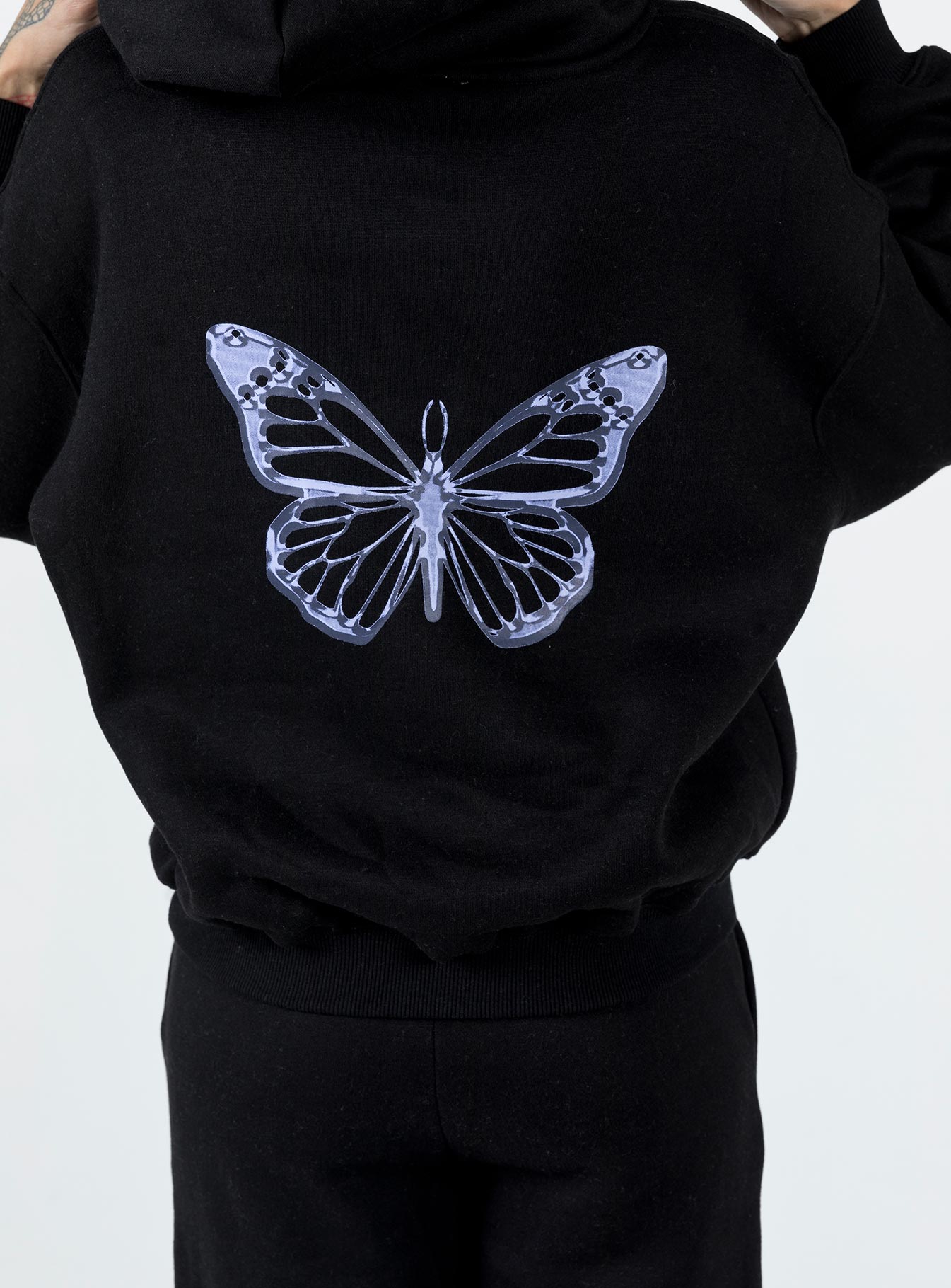 Lilly Butterfly Hoodie Black - Image 6