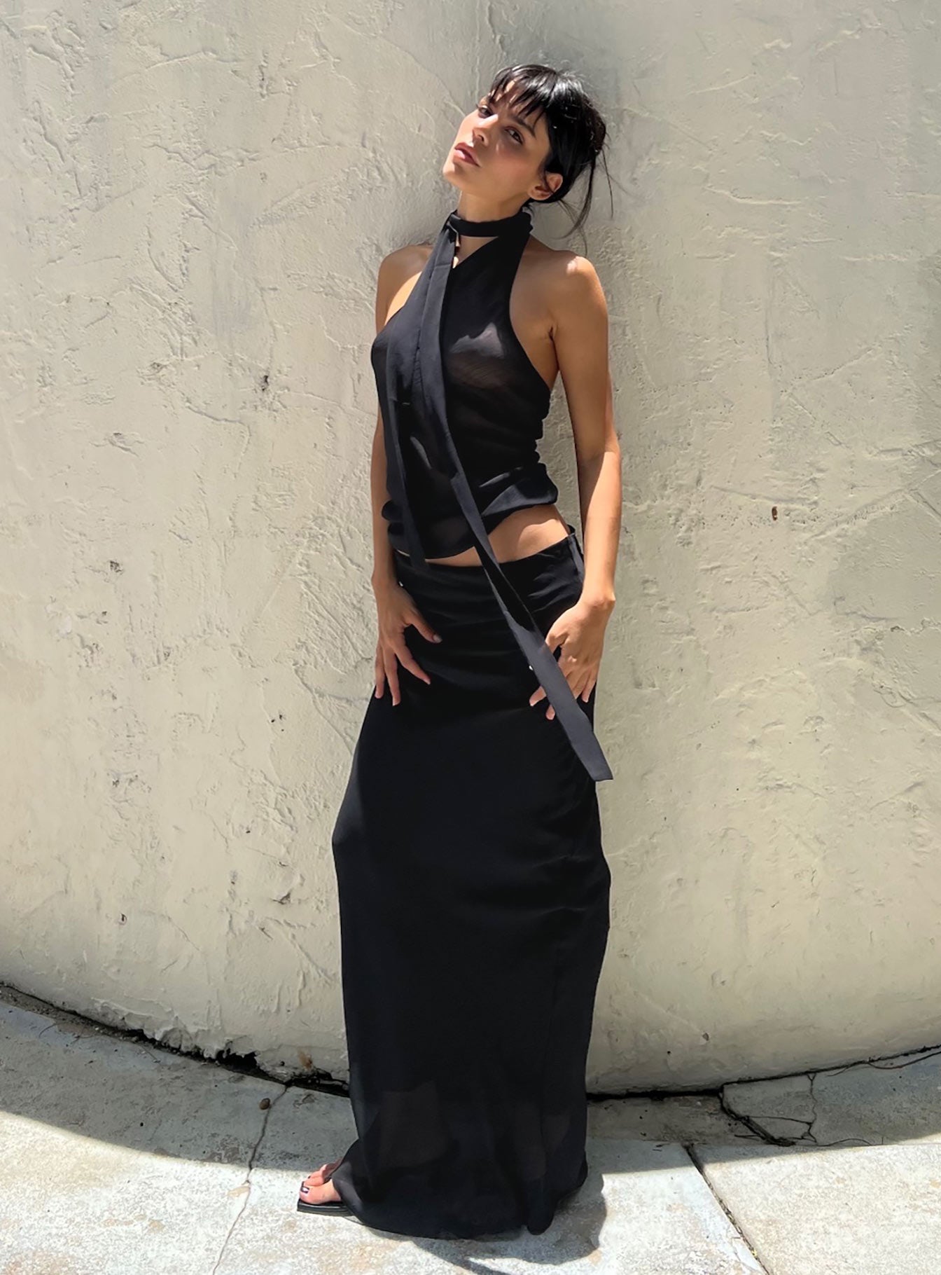 Devon Maxi Skirt Licorice - Image 2