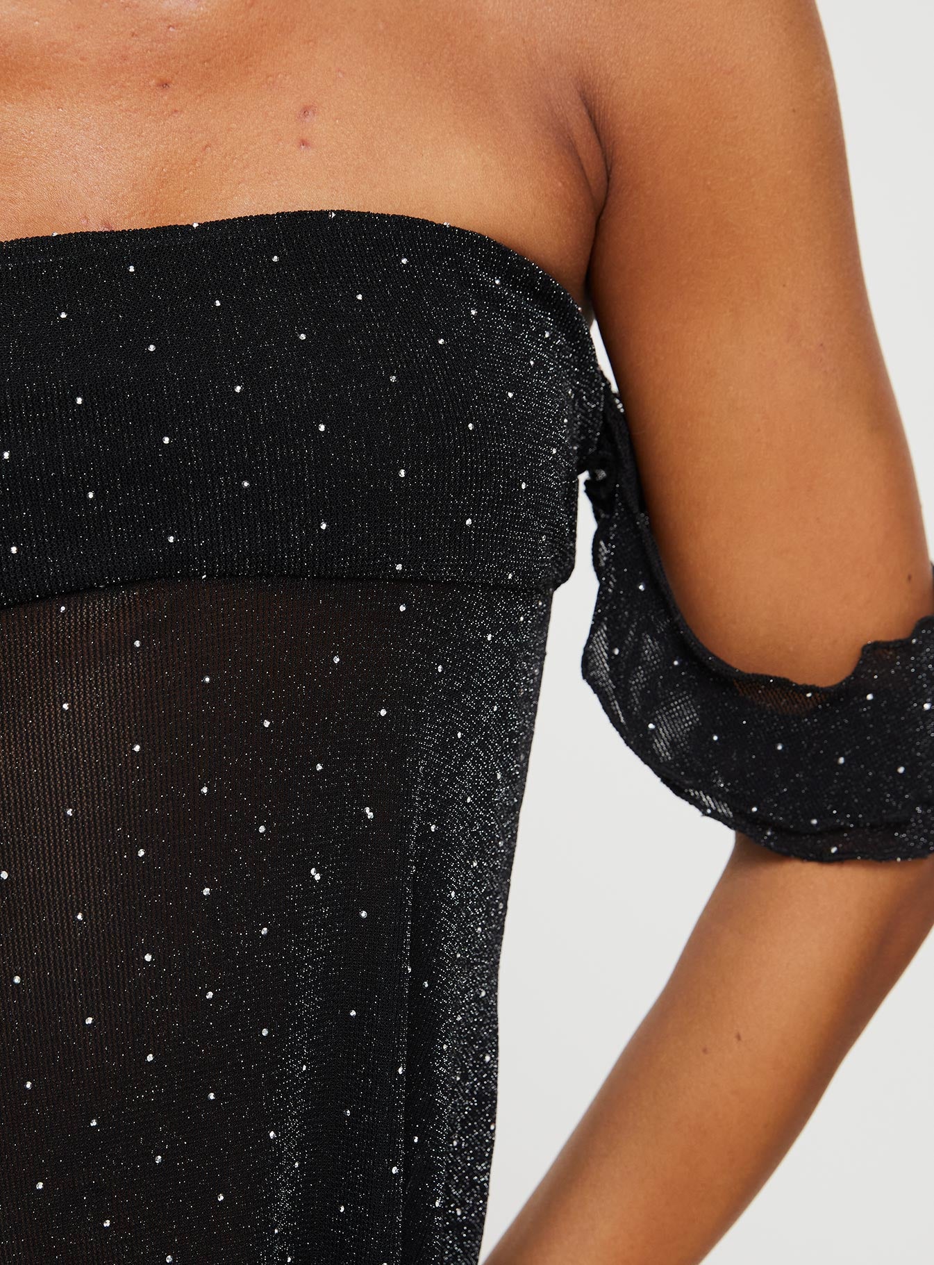 Wilka Off The Shoulder Top Black - Image 6