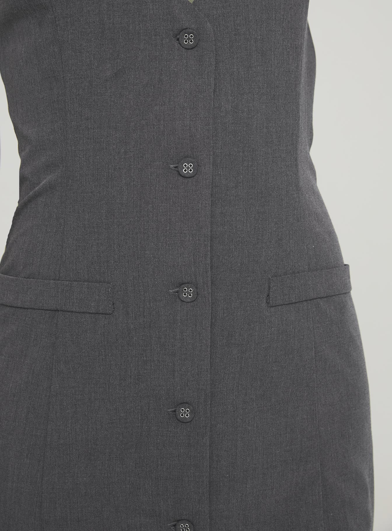 Fenny Mini Dress Grey Petite - Image 6