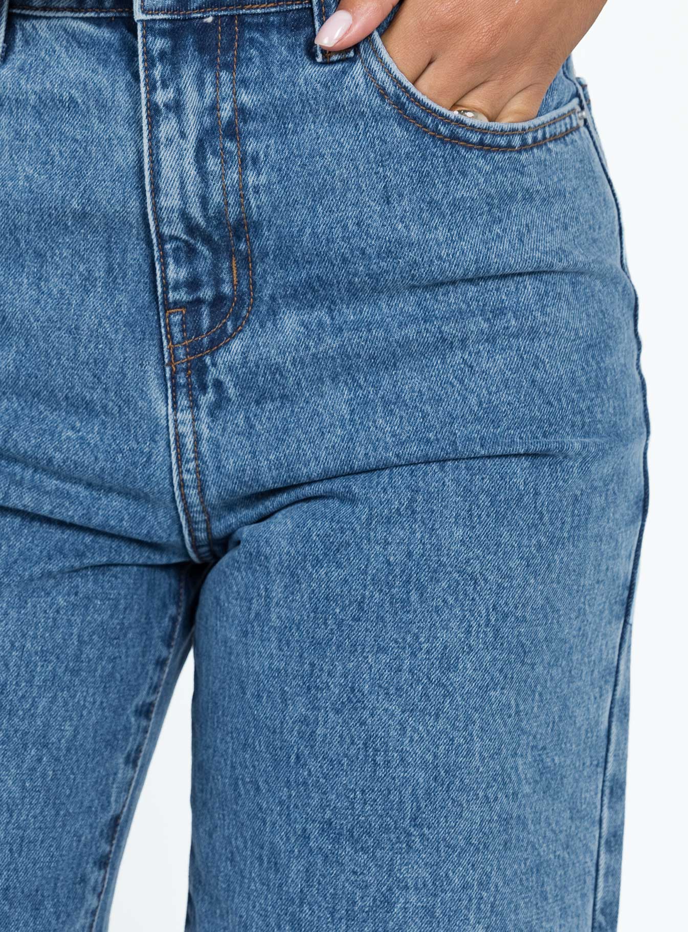 Seville Denim Shorts Mid Wash - Image 8