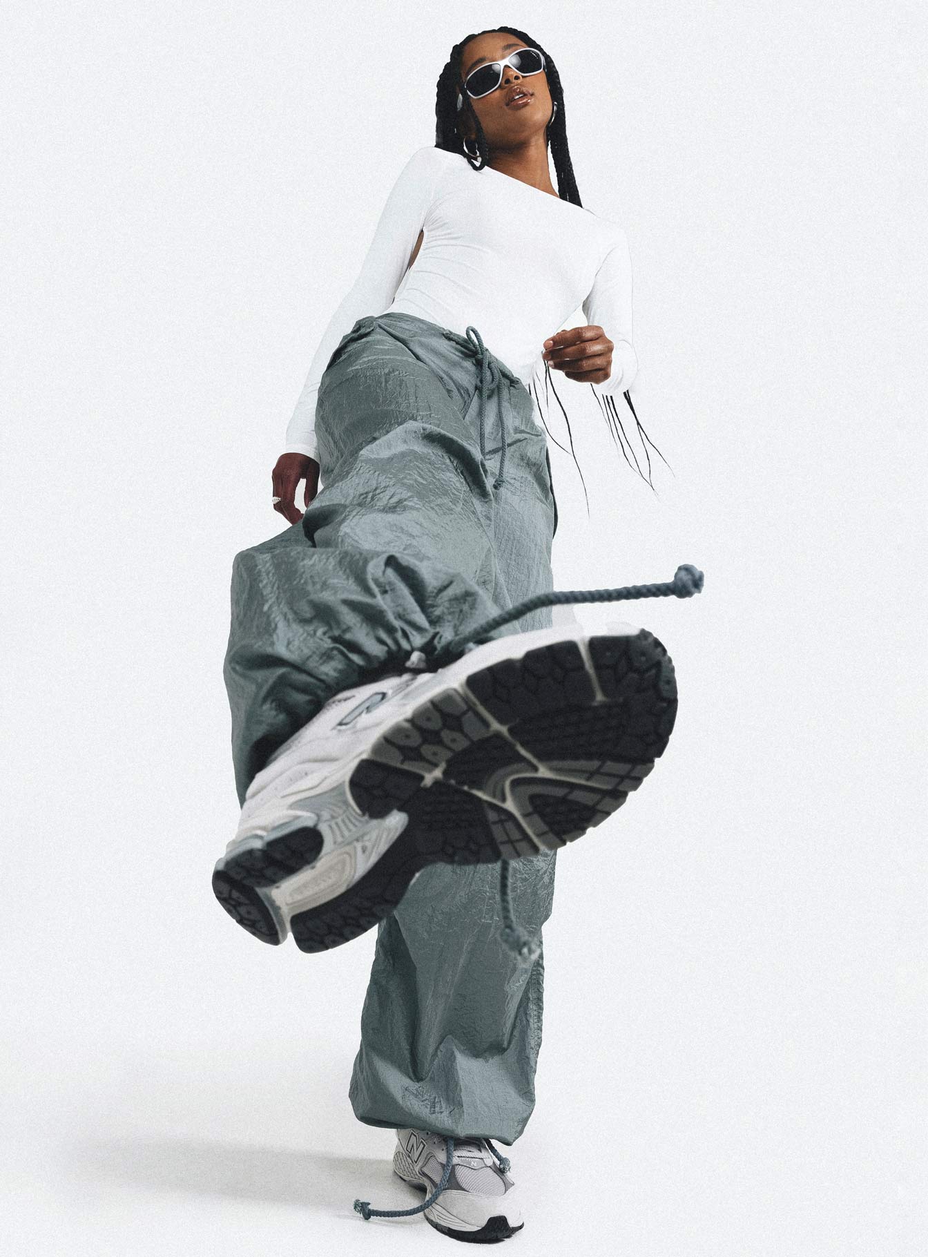 Motel Chute Trousers Grey - Image 7