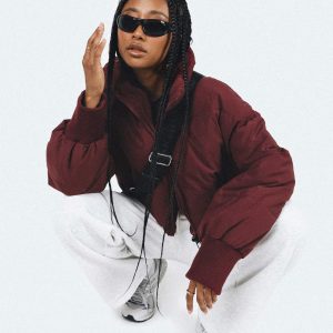 Abe Puffer Jacket Burgundy