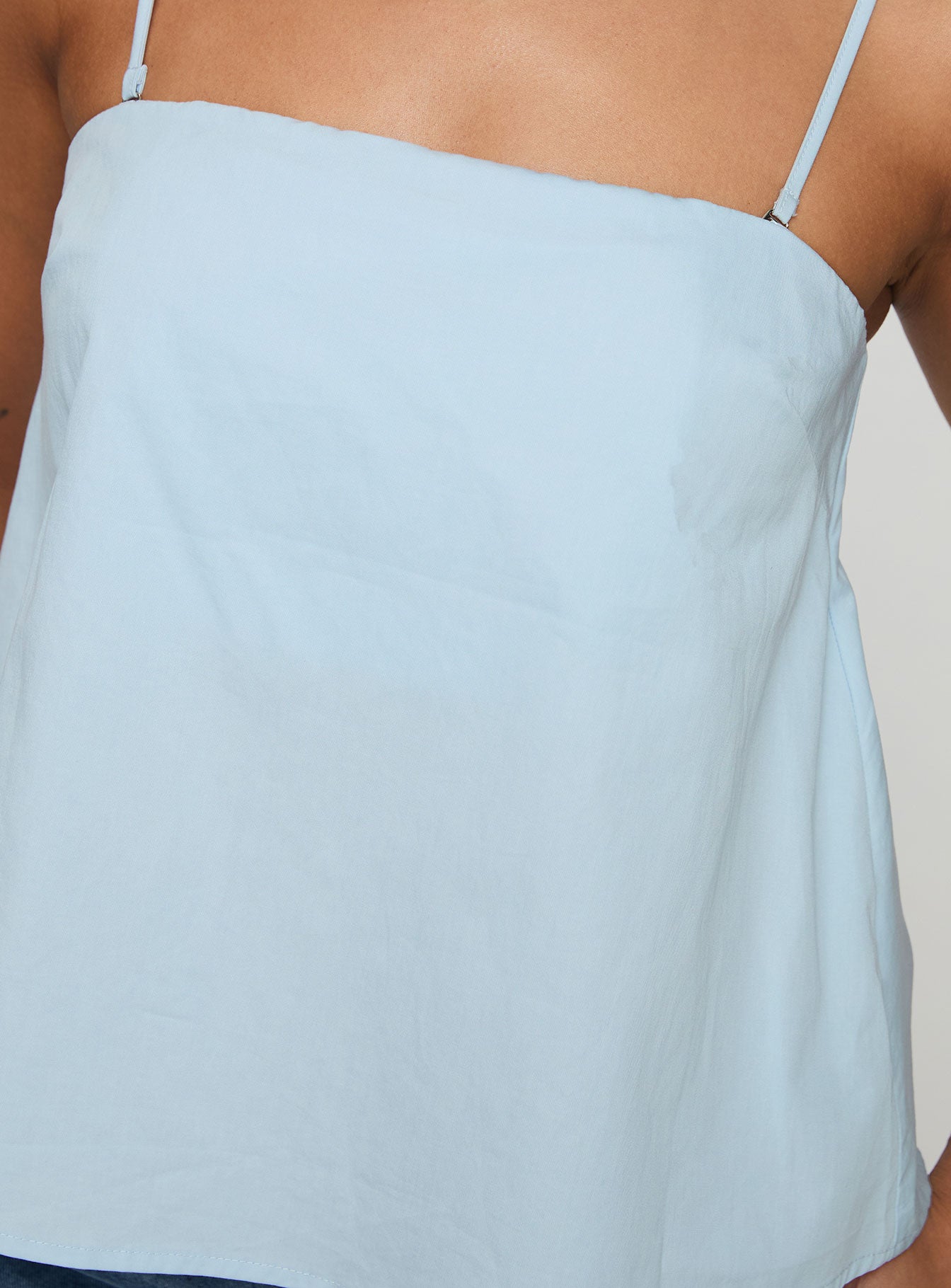 Trapeze Strapless Top Blue - Image 6