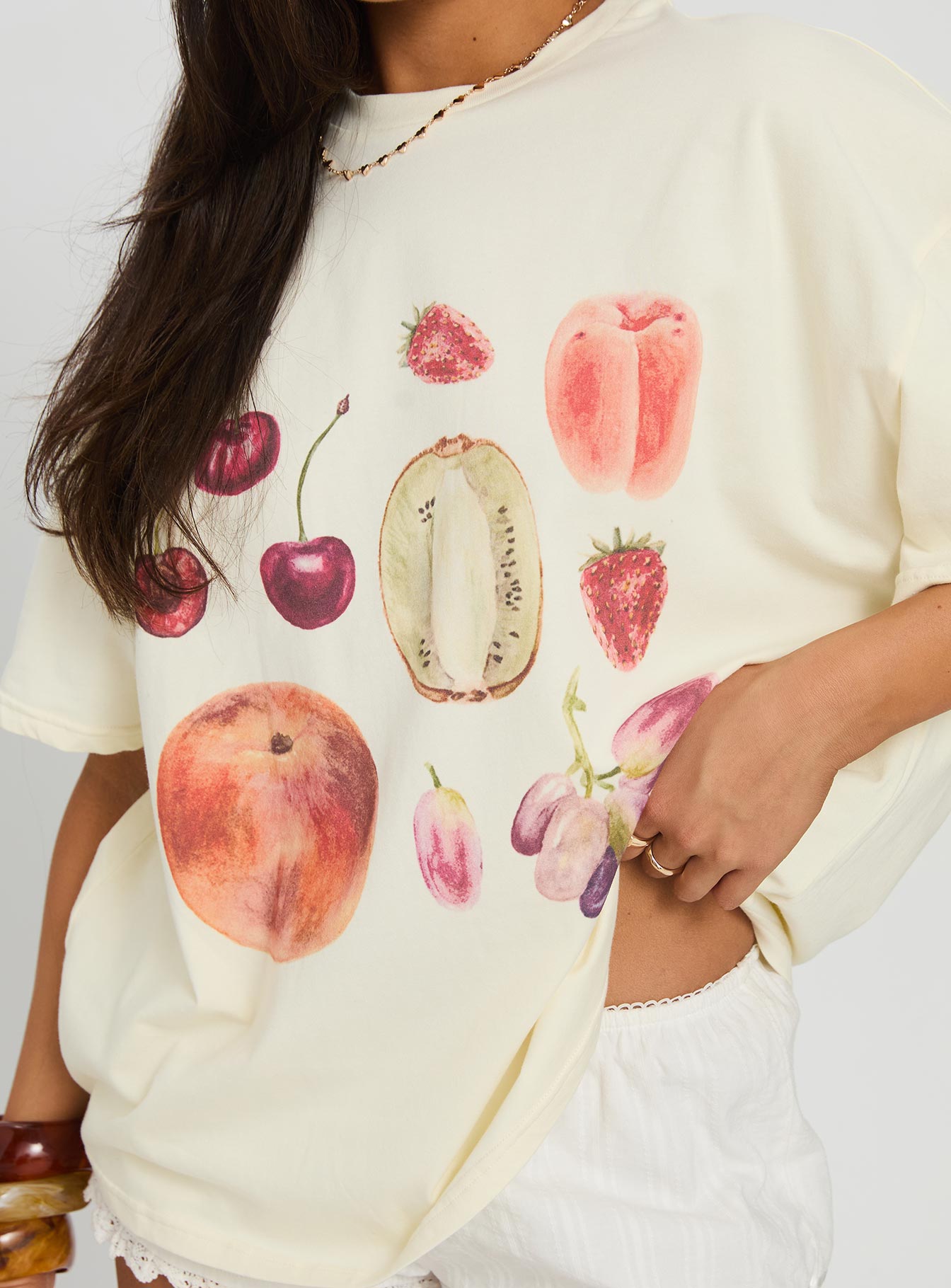 Farmer's Pick Oversized Graphic Top Cream - Image 6