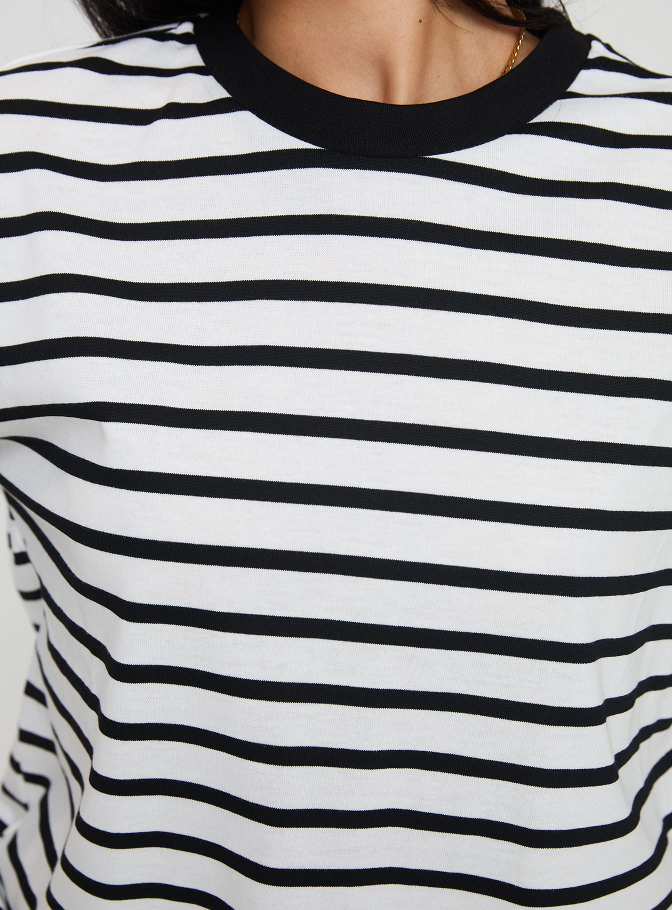 Nersa Oversized Tee Black/white Stripe - Image 5