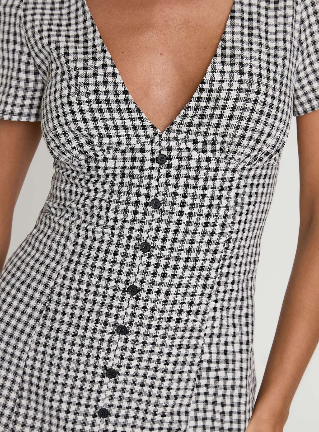 Loveliness Playsuit Black / White Check - Image 5