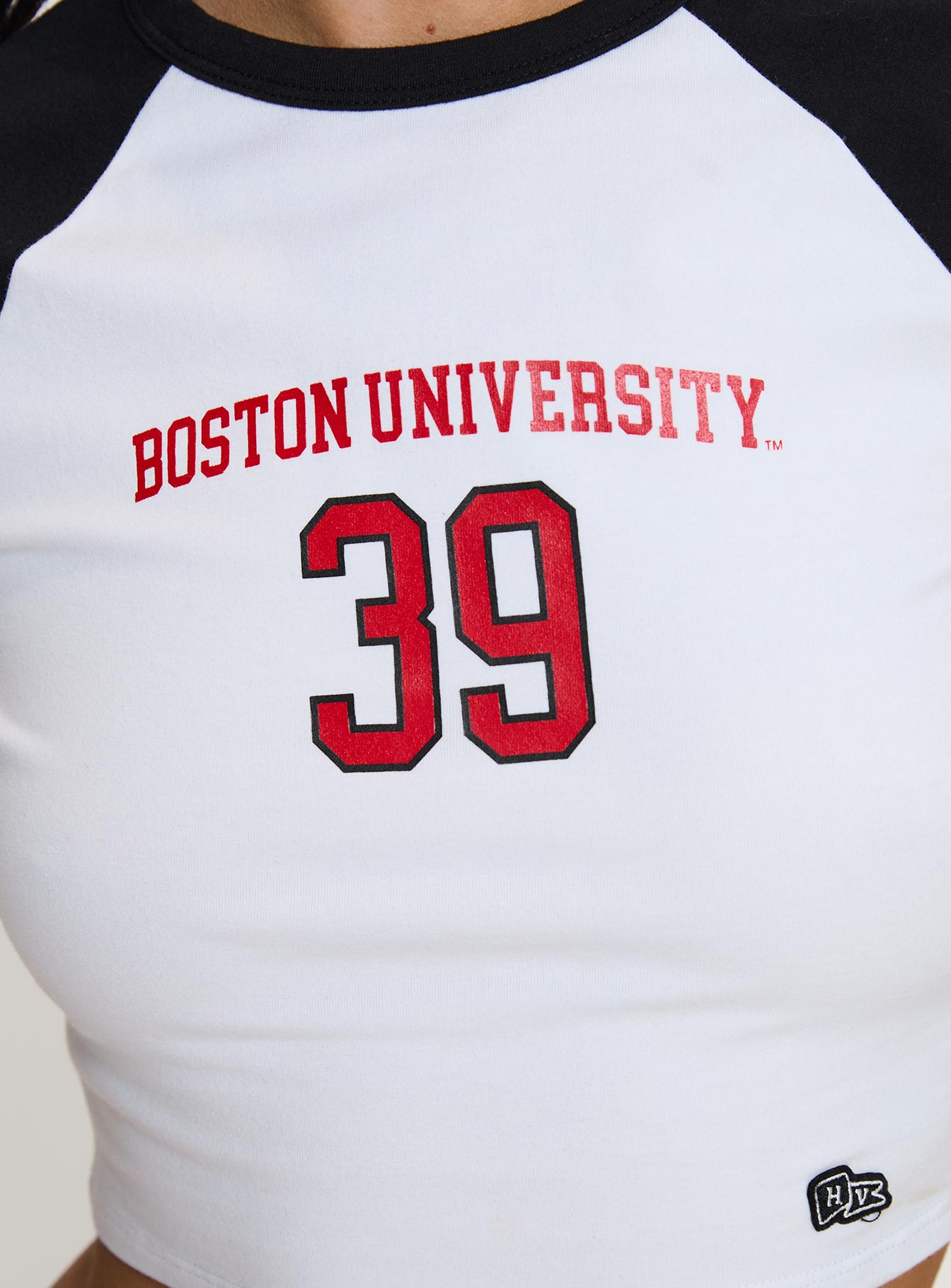 Boston Homerun Graphic Top White / Black - Image 6