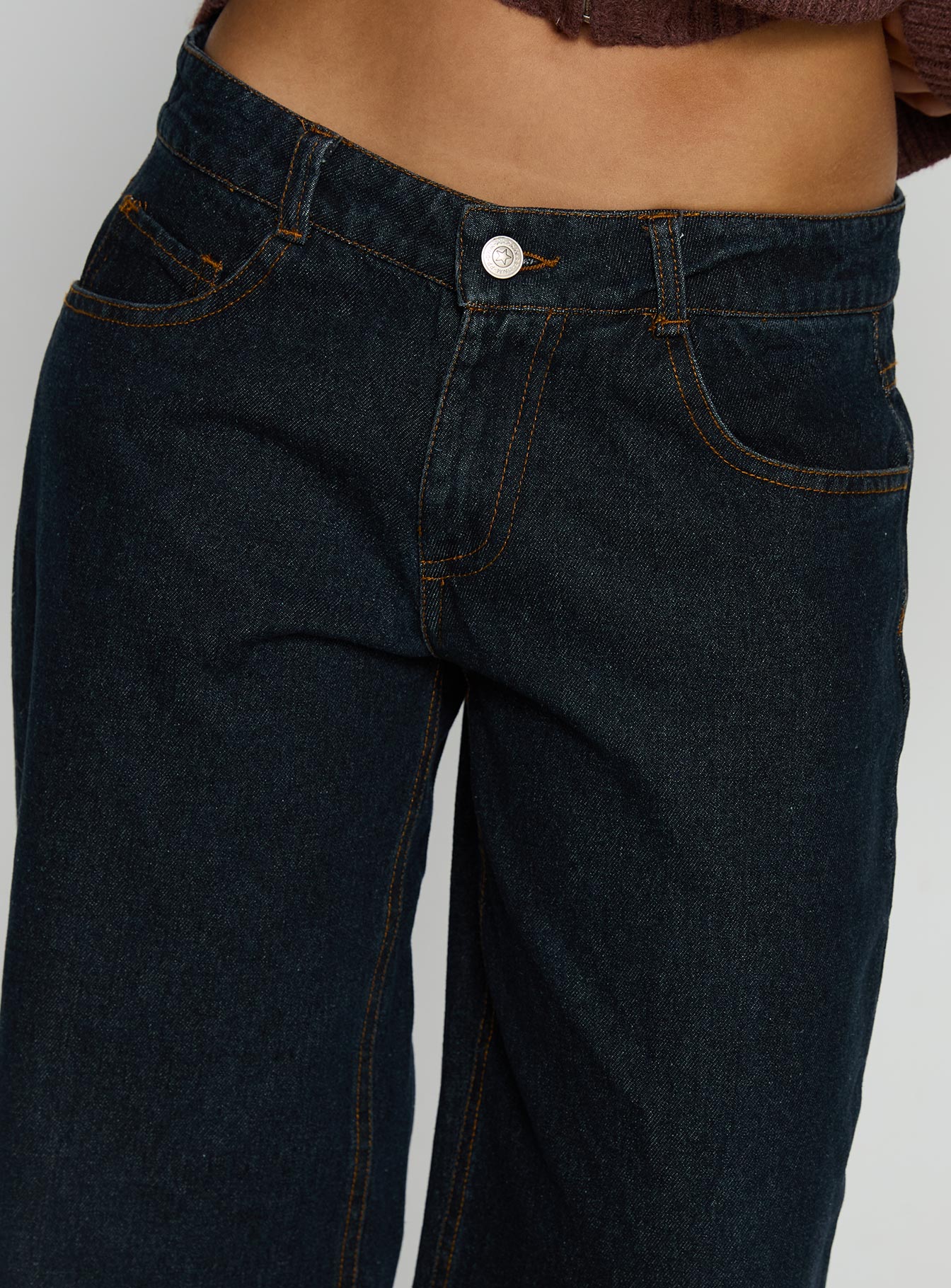 Korinne Low Rise Baggy Jeans Indigo - Image 6