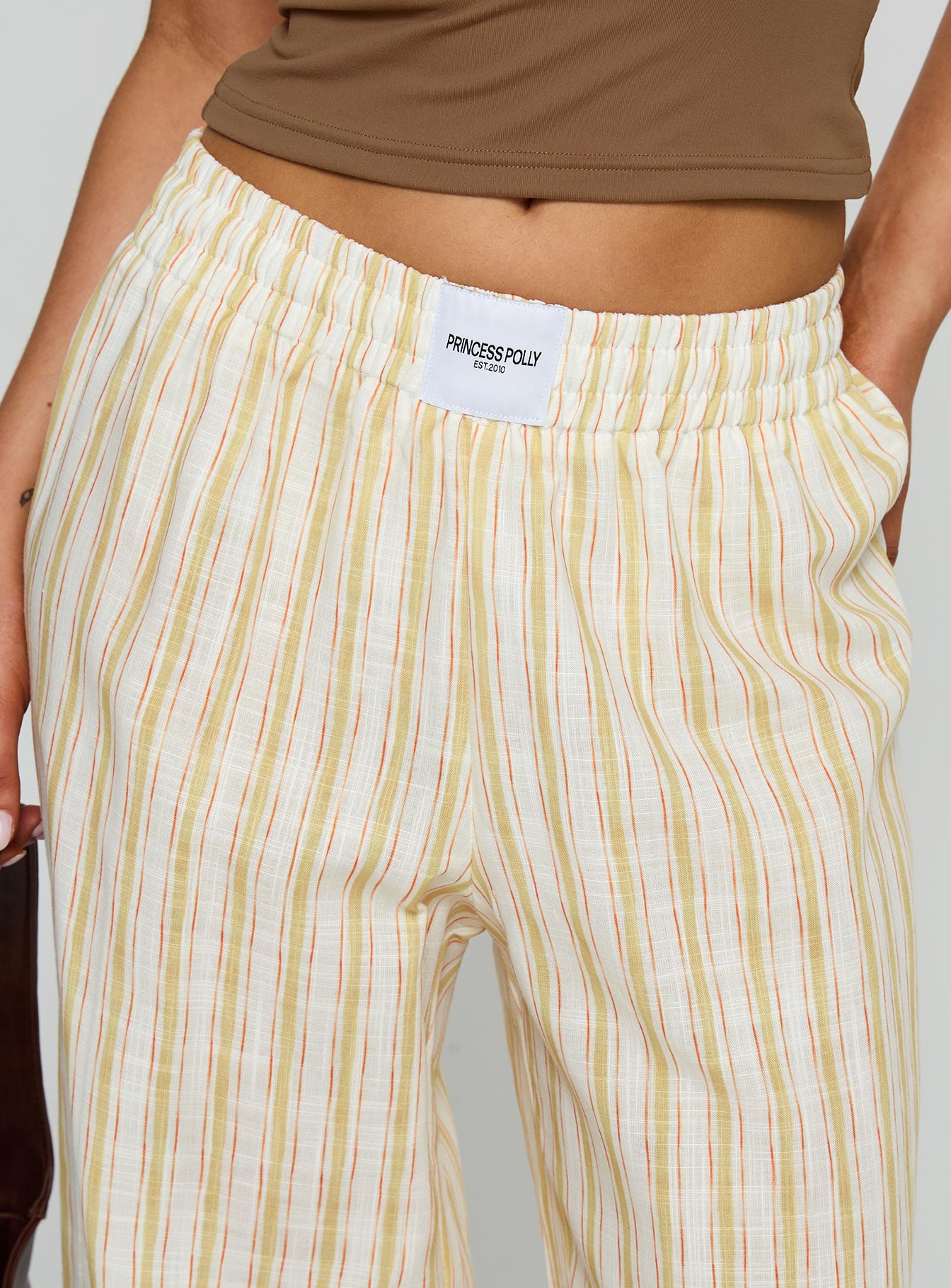 Beach House Pants Yellow Stripe - Image 6