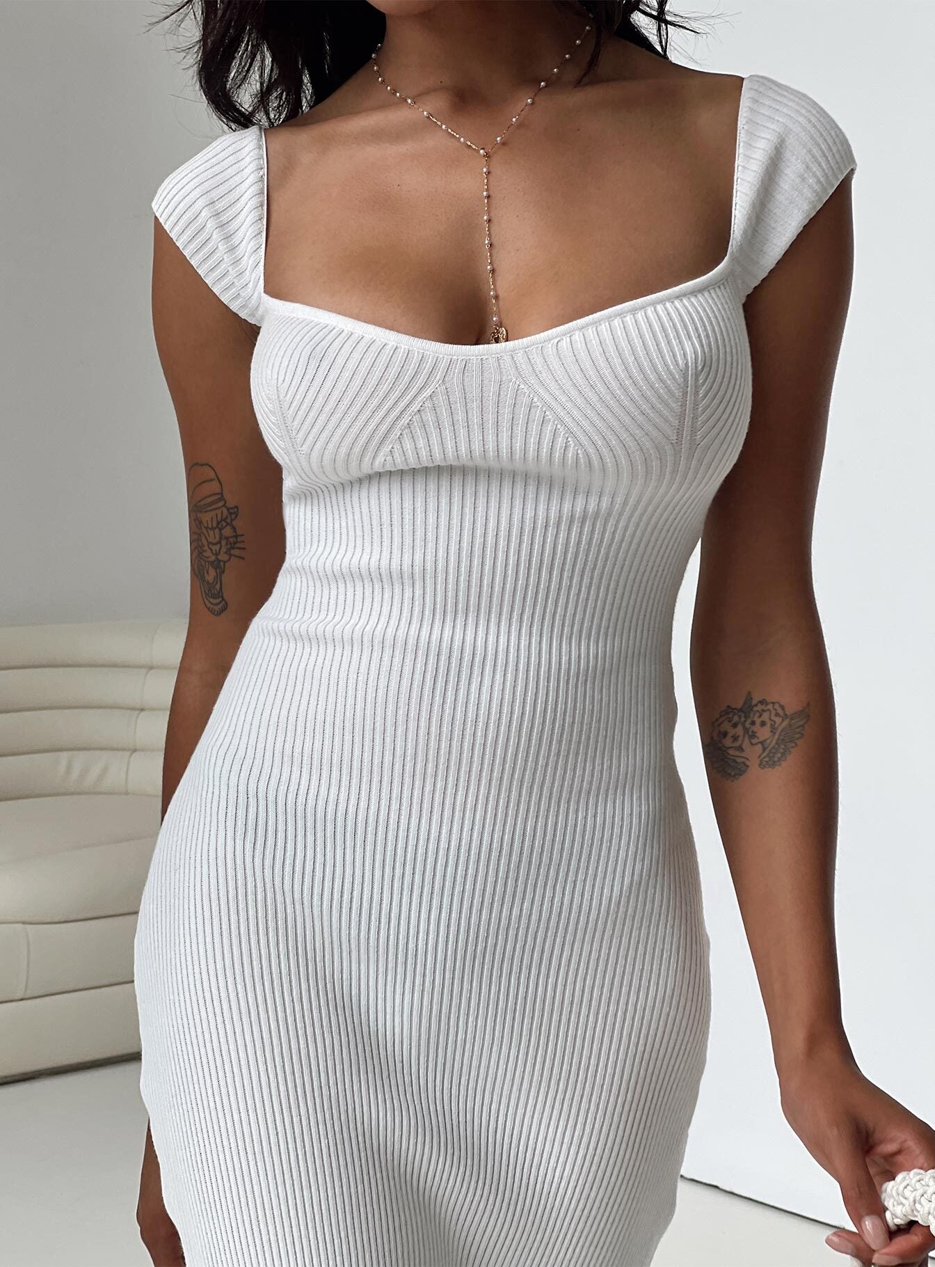 Larissa Maxi Dress White - Image 5