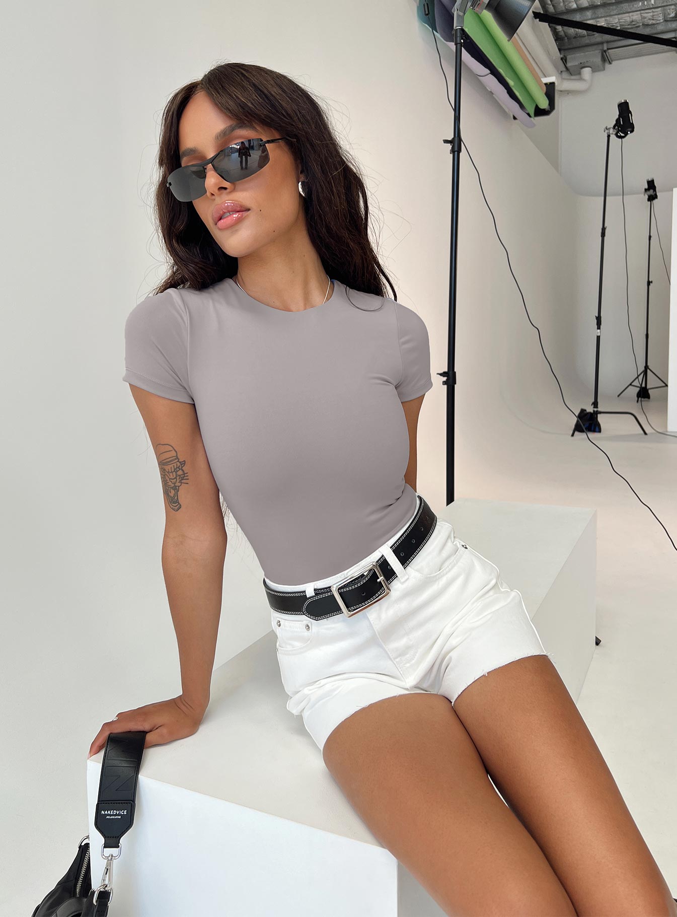 Jannika Shorts White Denim - Image 6