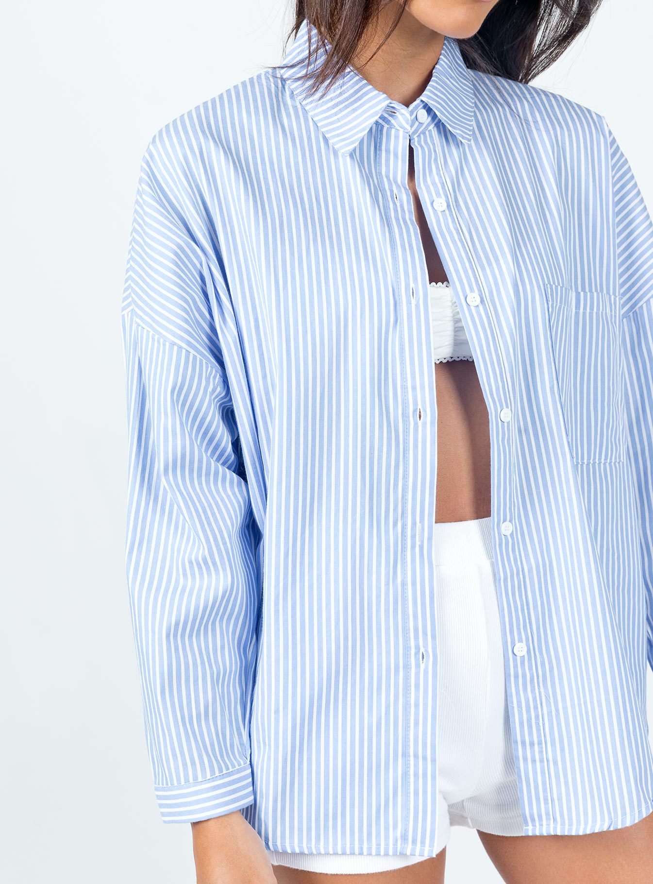 Elona Shirt Blue Stripe - Image 5