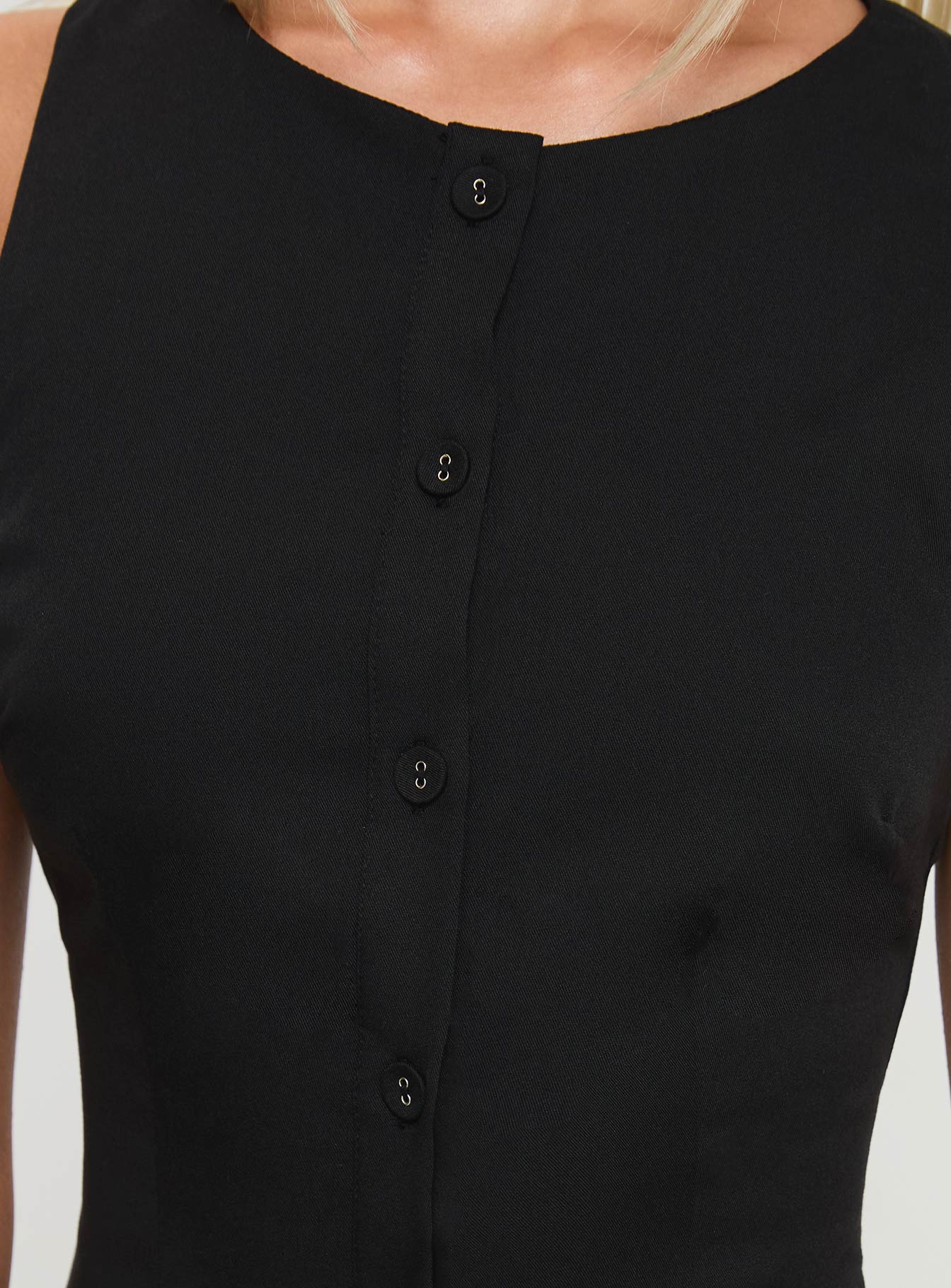 Mystick Vest Top Black - Image 6