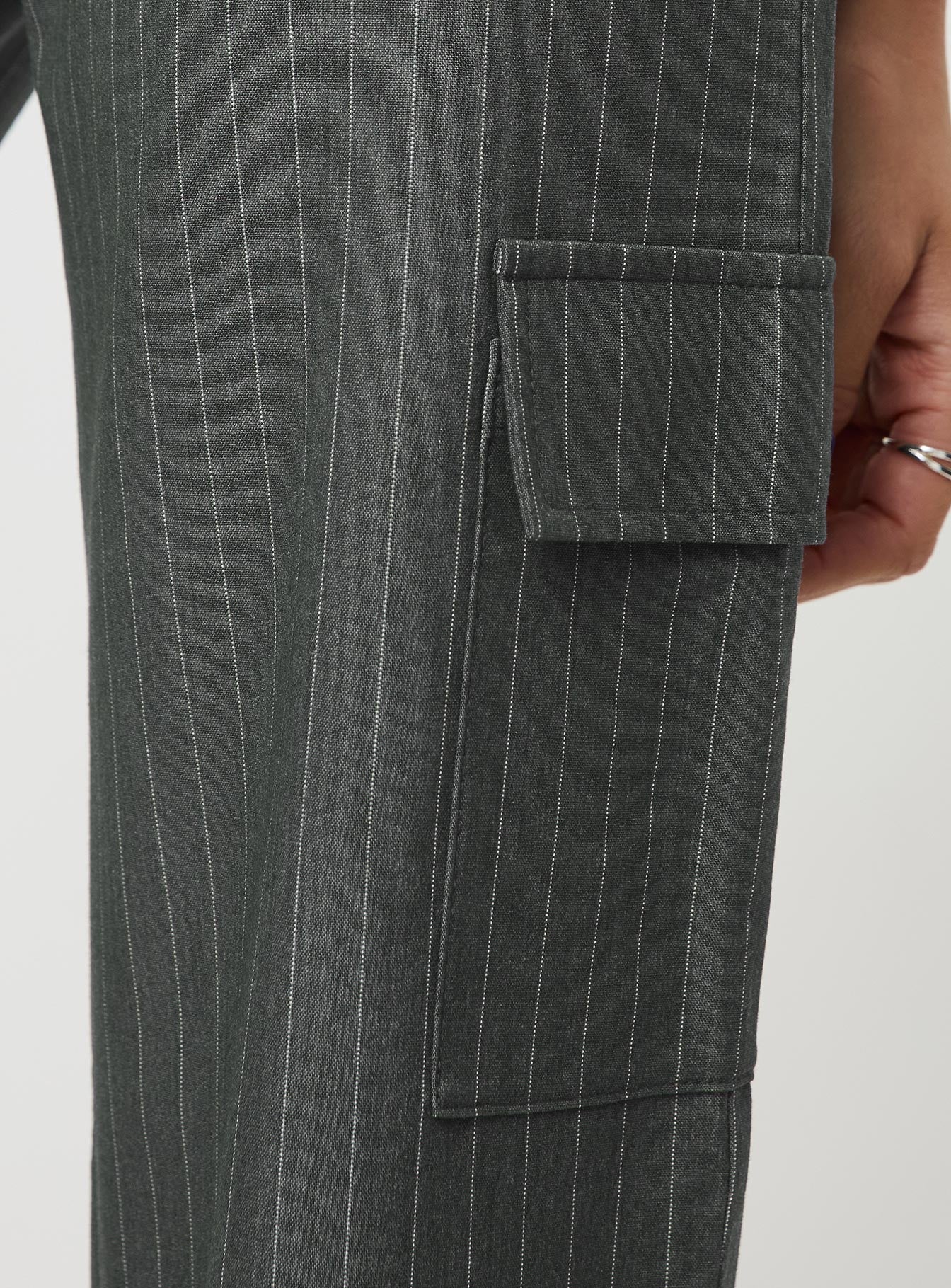 Katow Cargo Pants Grey Stripe - Image 5