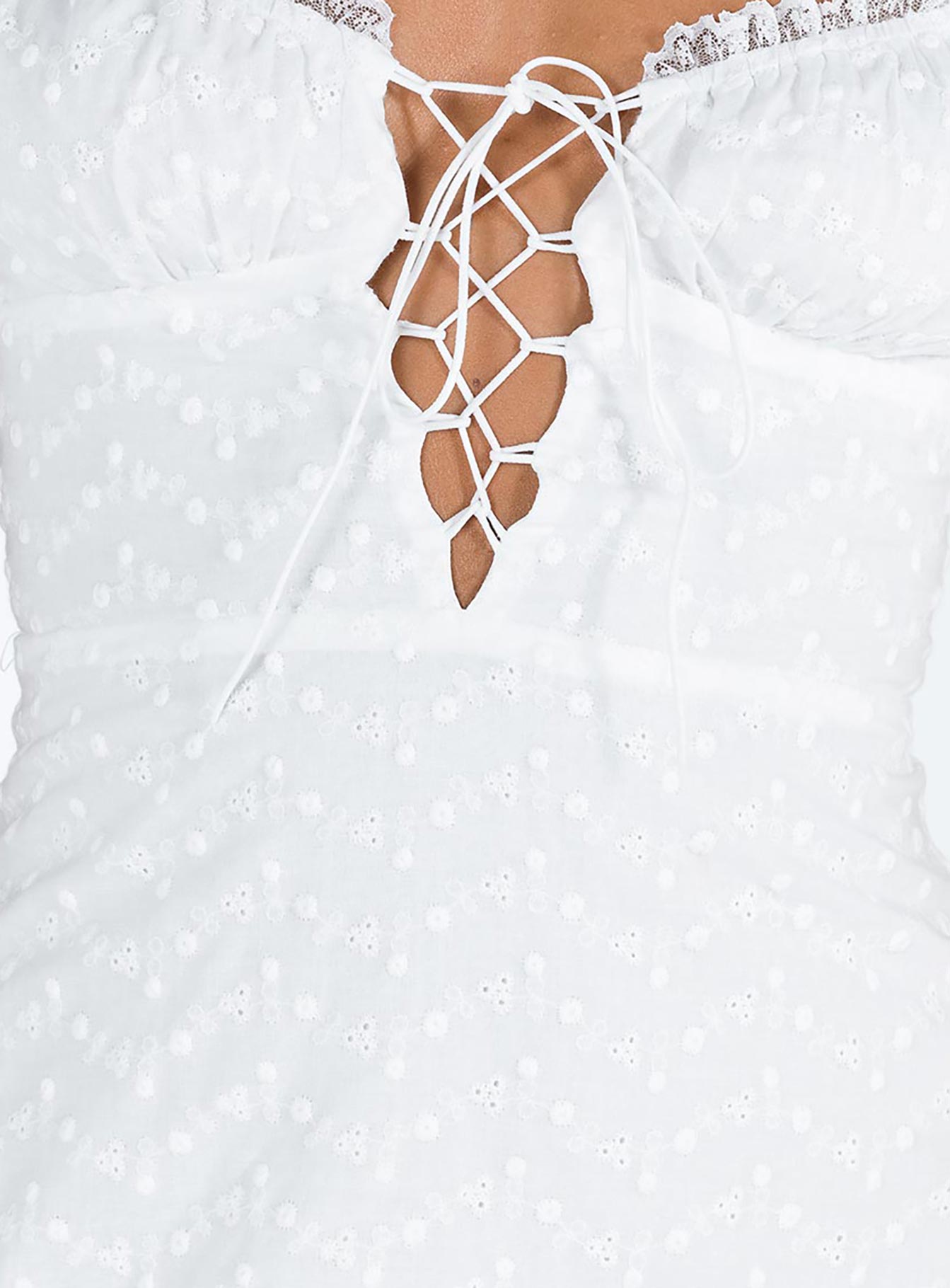 Reilly Mini Dress White - Image 6