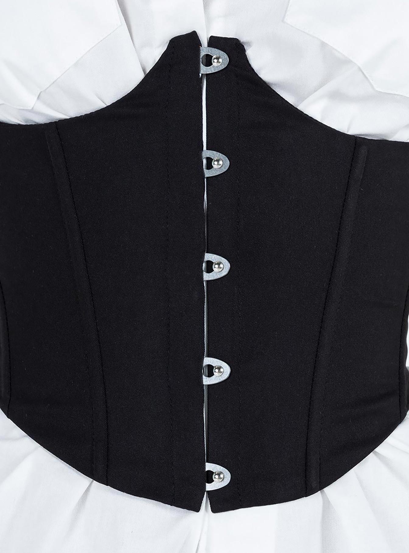 Rosina Underbust Corset Black - Image 6