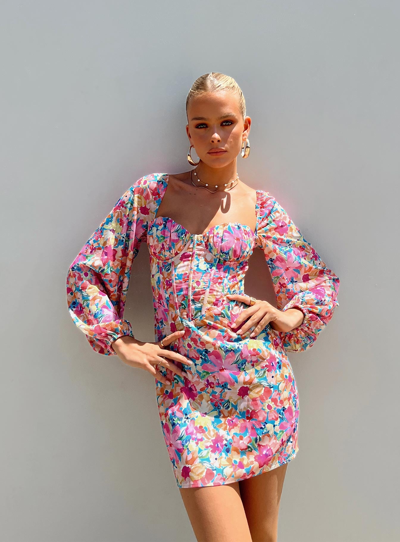 Laurie Corset Mini Dress Multi - Image 6