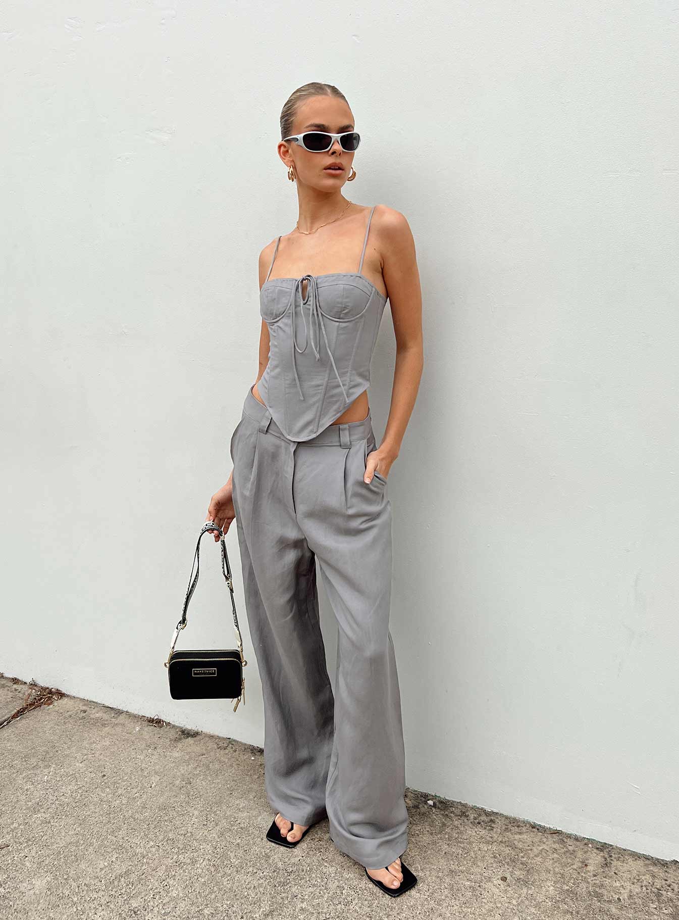 Del Gato Corset Top Grey - Image 6