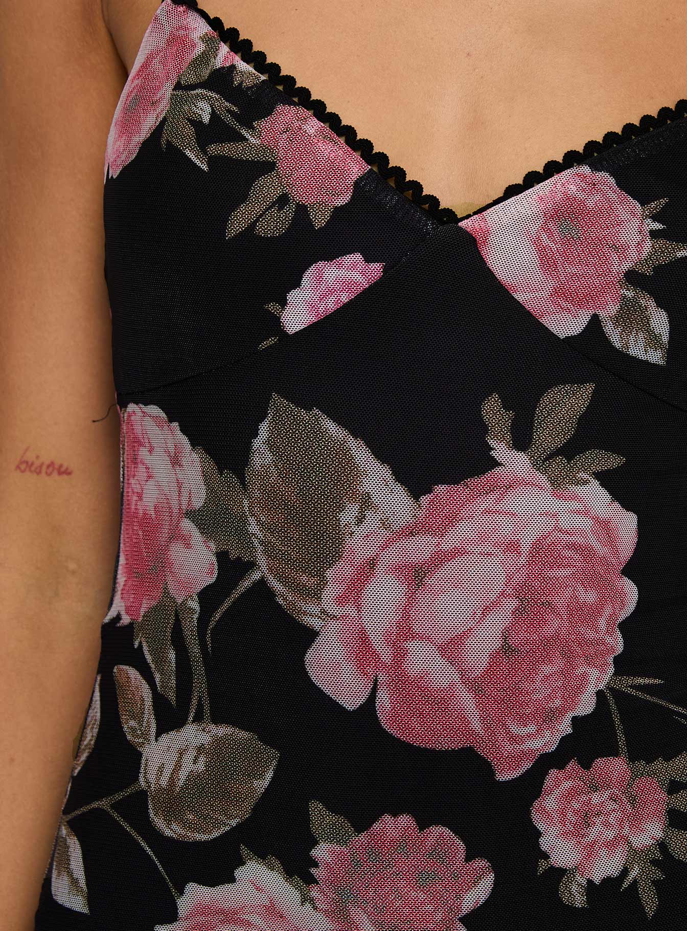 Manolis Maxi Dress Black / Floral - Image 6