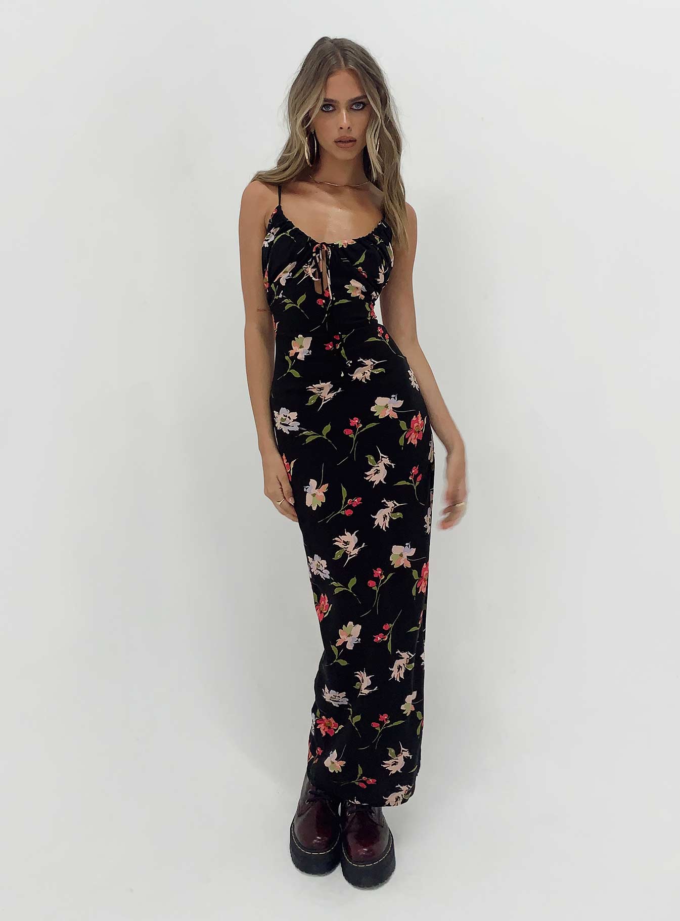 Brailey Maxi Dress Black Multi - Image 7