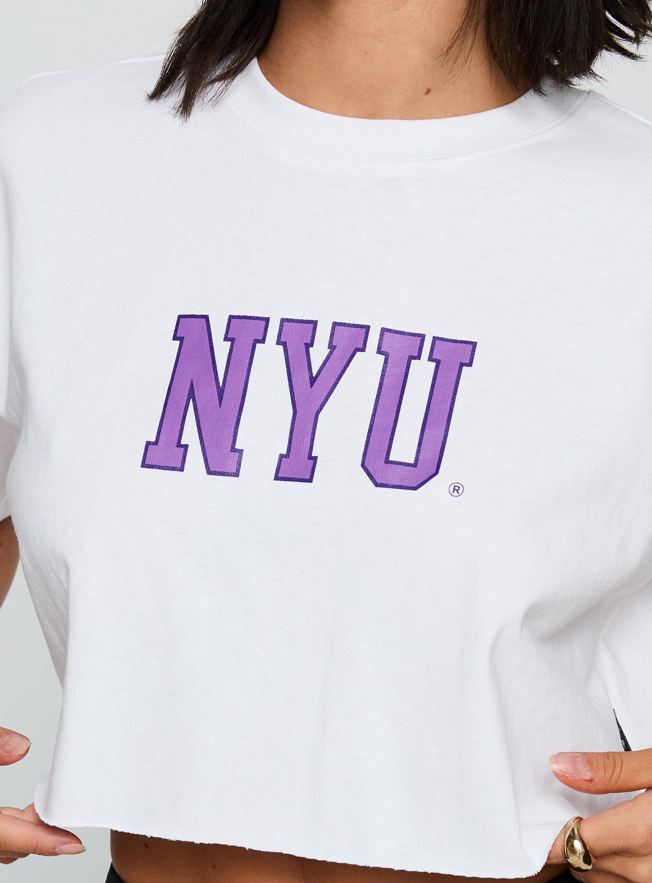 Nyu Track Tee White - Image 6