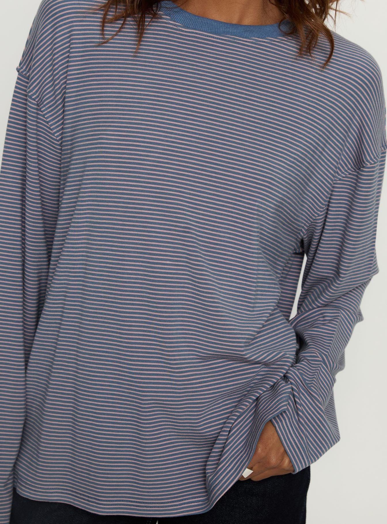 Avriana Long Sleeve Top Blue Stripe - Image 5