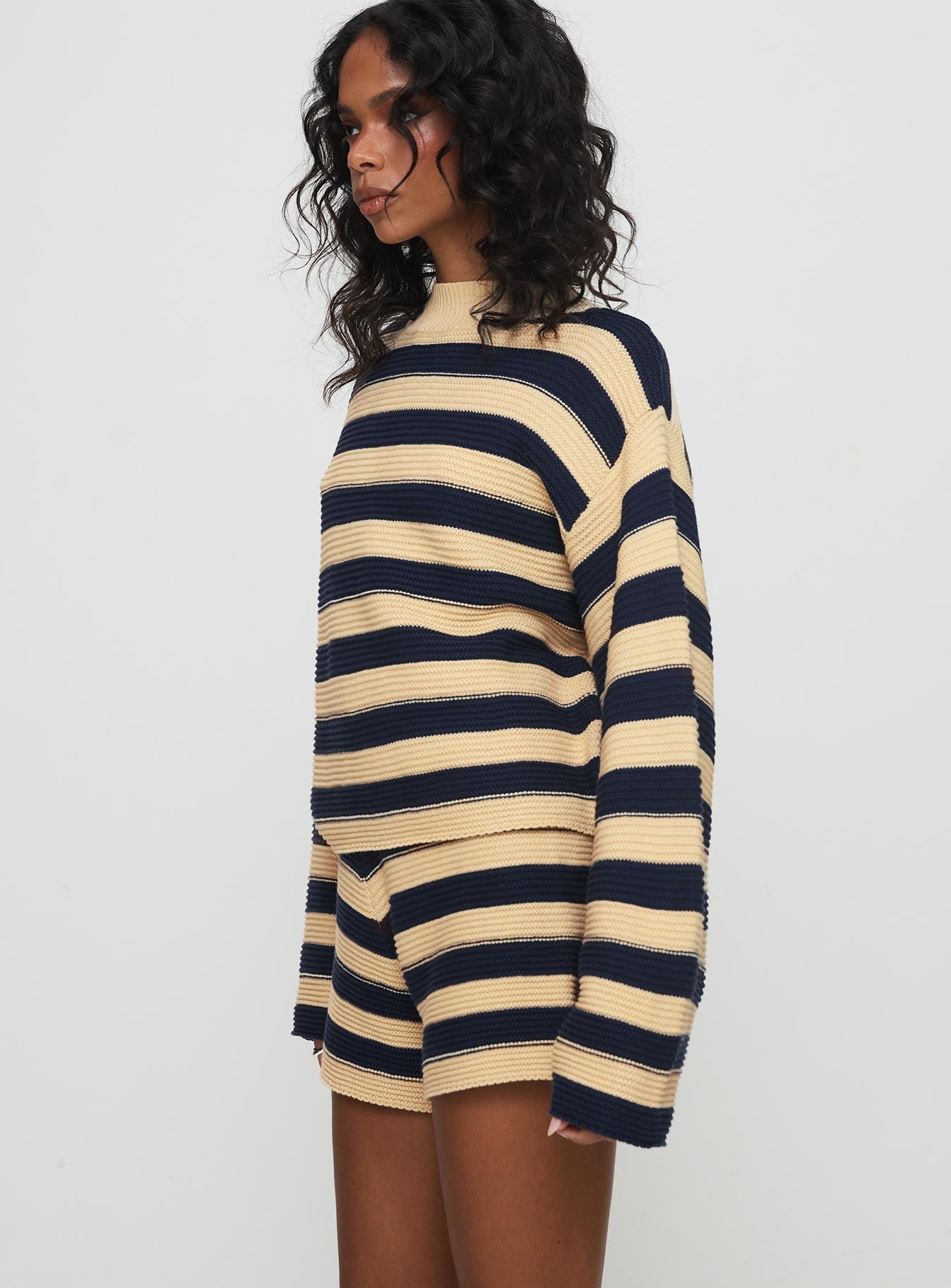 Cheyenne Set Navy / Cream Stripe - Image 6