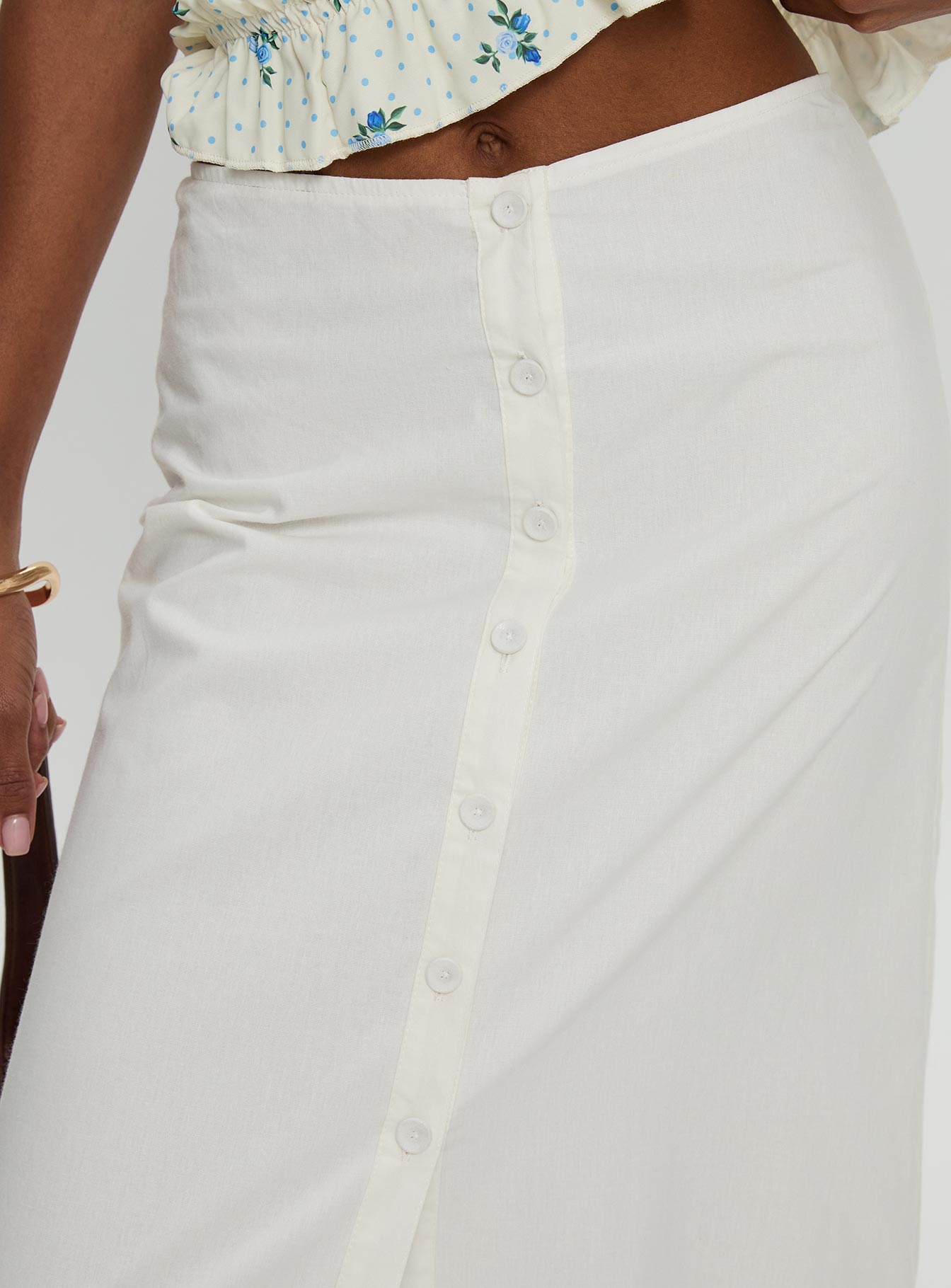 Jasmira Maxi Skirt White - Image 6