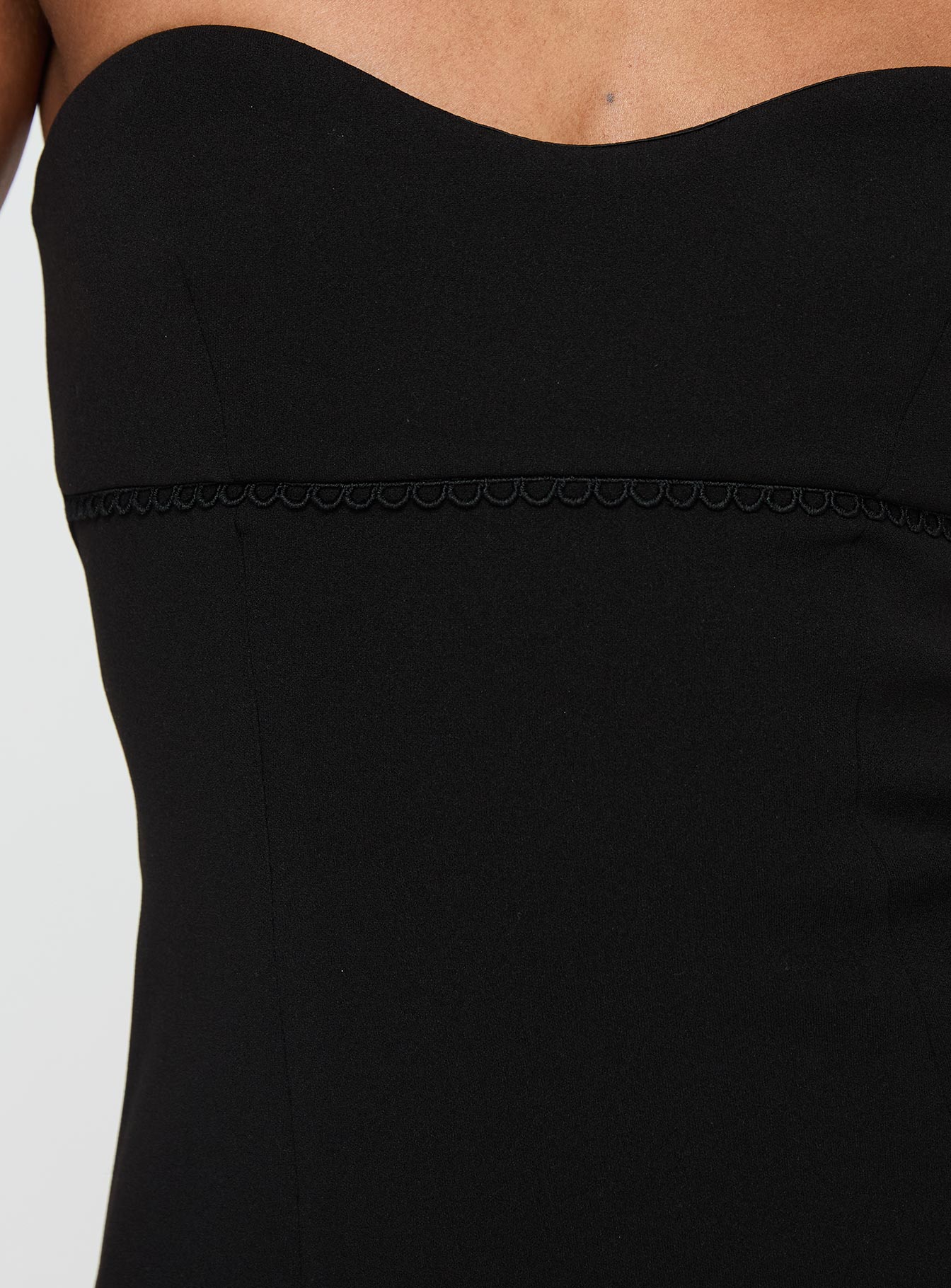 Simple Sweetheart Mini Dress Black - Image 8