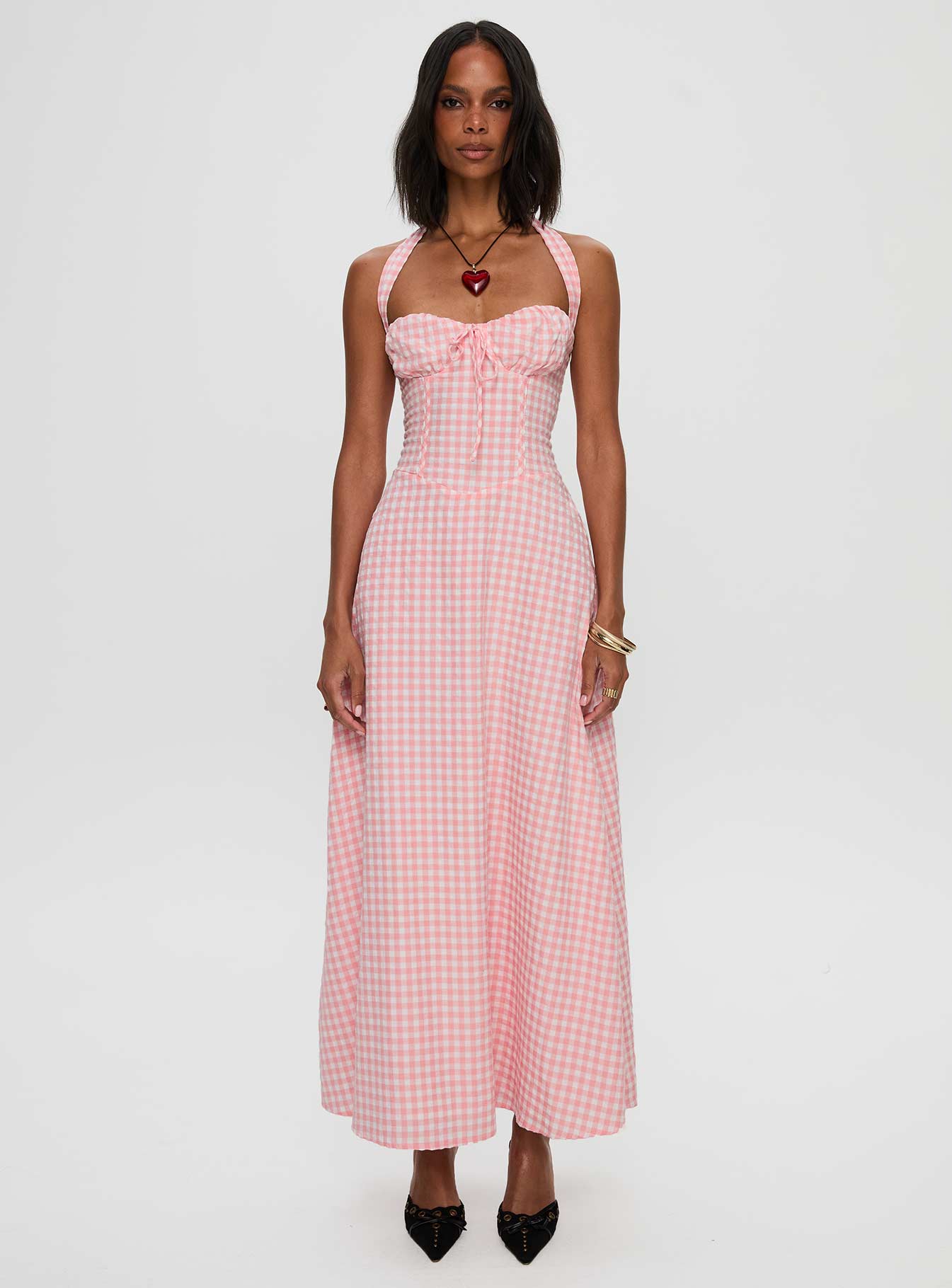 Lucky For You Halter Maxi Dress Multi - Image 6