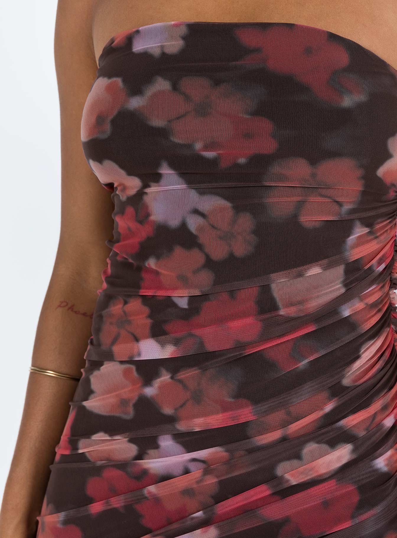 Laren Midi Dress Red / Black - Image 7