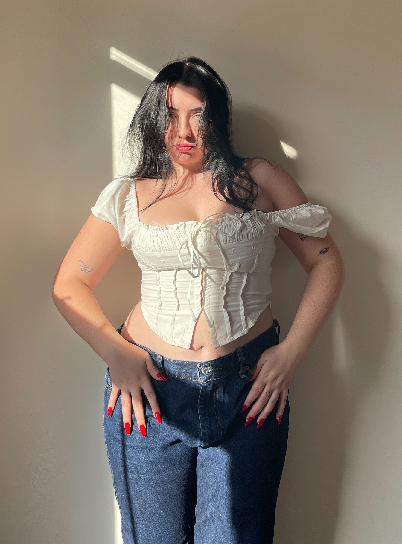 Malany Corset Top Ivory Low Impact - Image 5