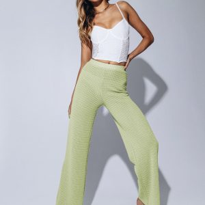 Santa Monica Knit Pants Green