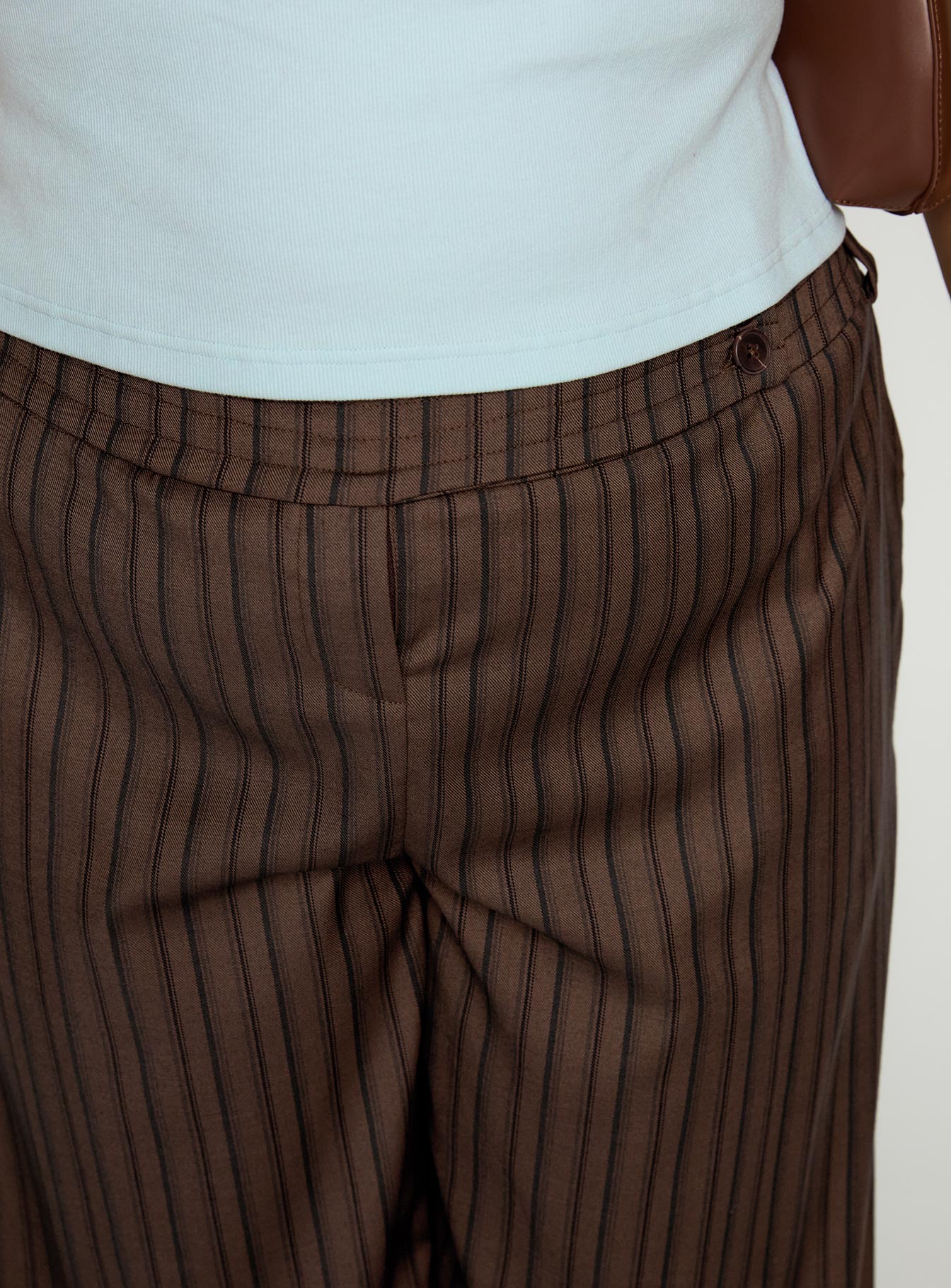 Cedars Low Rise Pant Brown Stripe Curve - Image 6