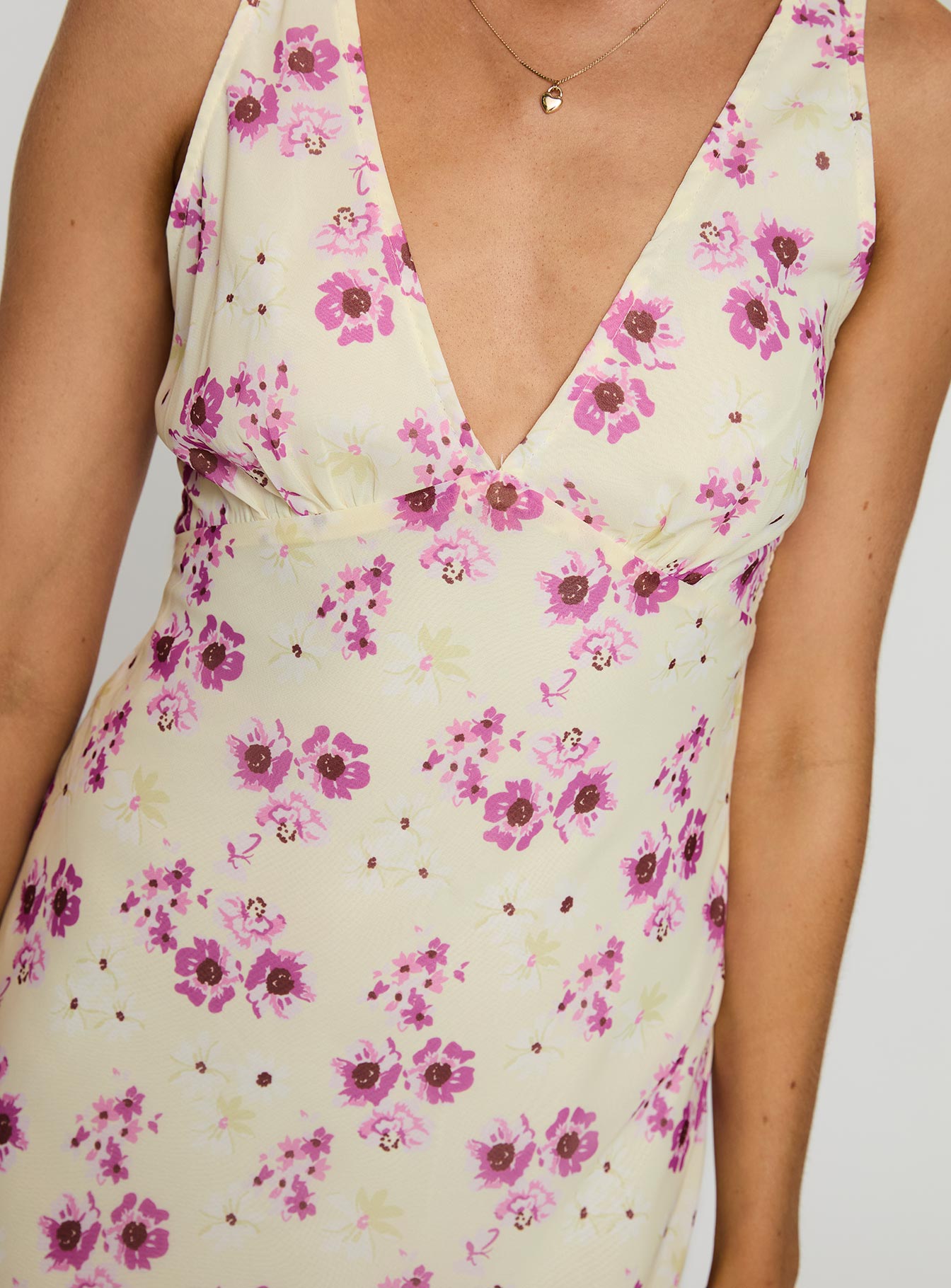 Nellie Midi Dress Yellow Floral - Image 6