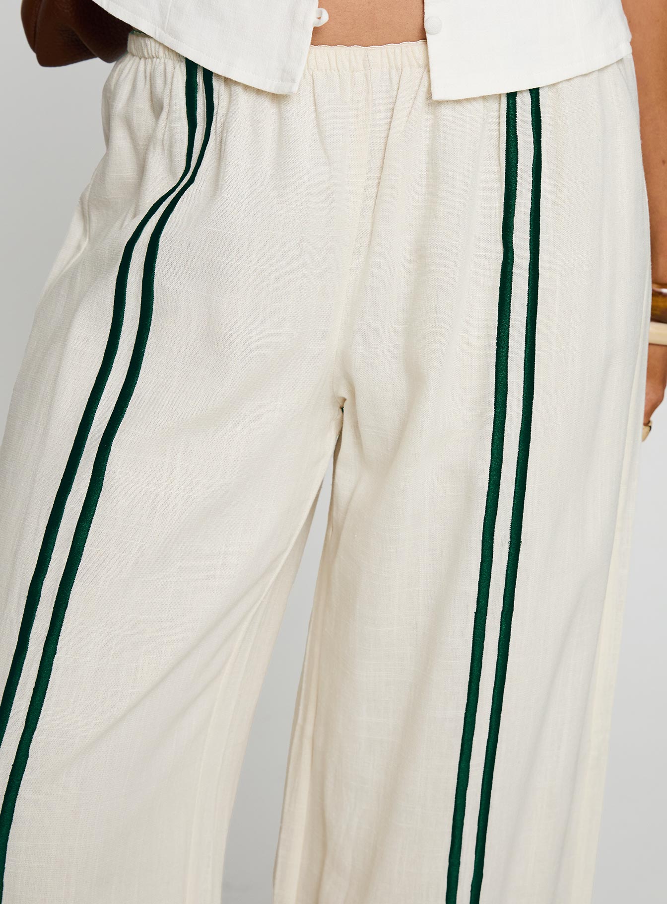 Telling Lies Pants White / Green - Image 6
