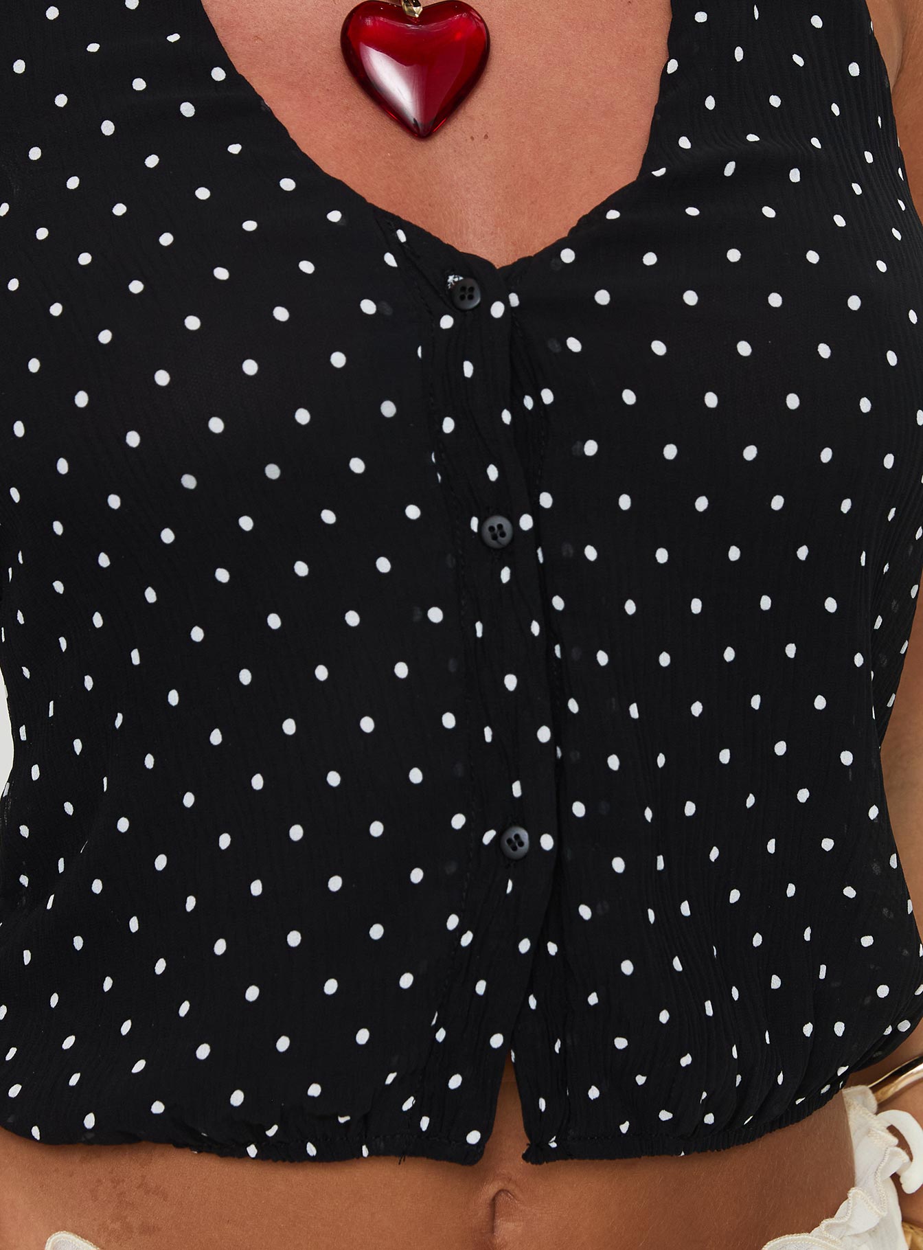 Brat Halter Top Onyx Polka - Image 6