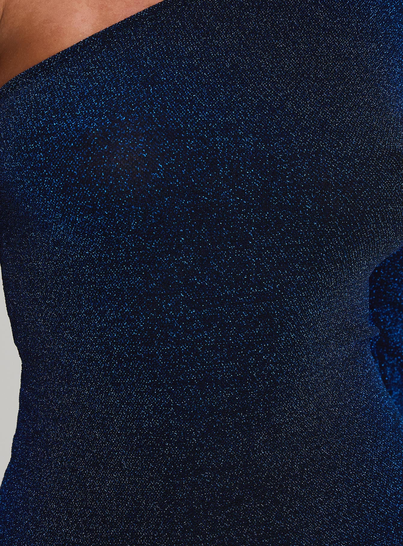 Dance All Night One Sleeve Top Navy Glitter - Image 5