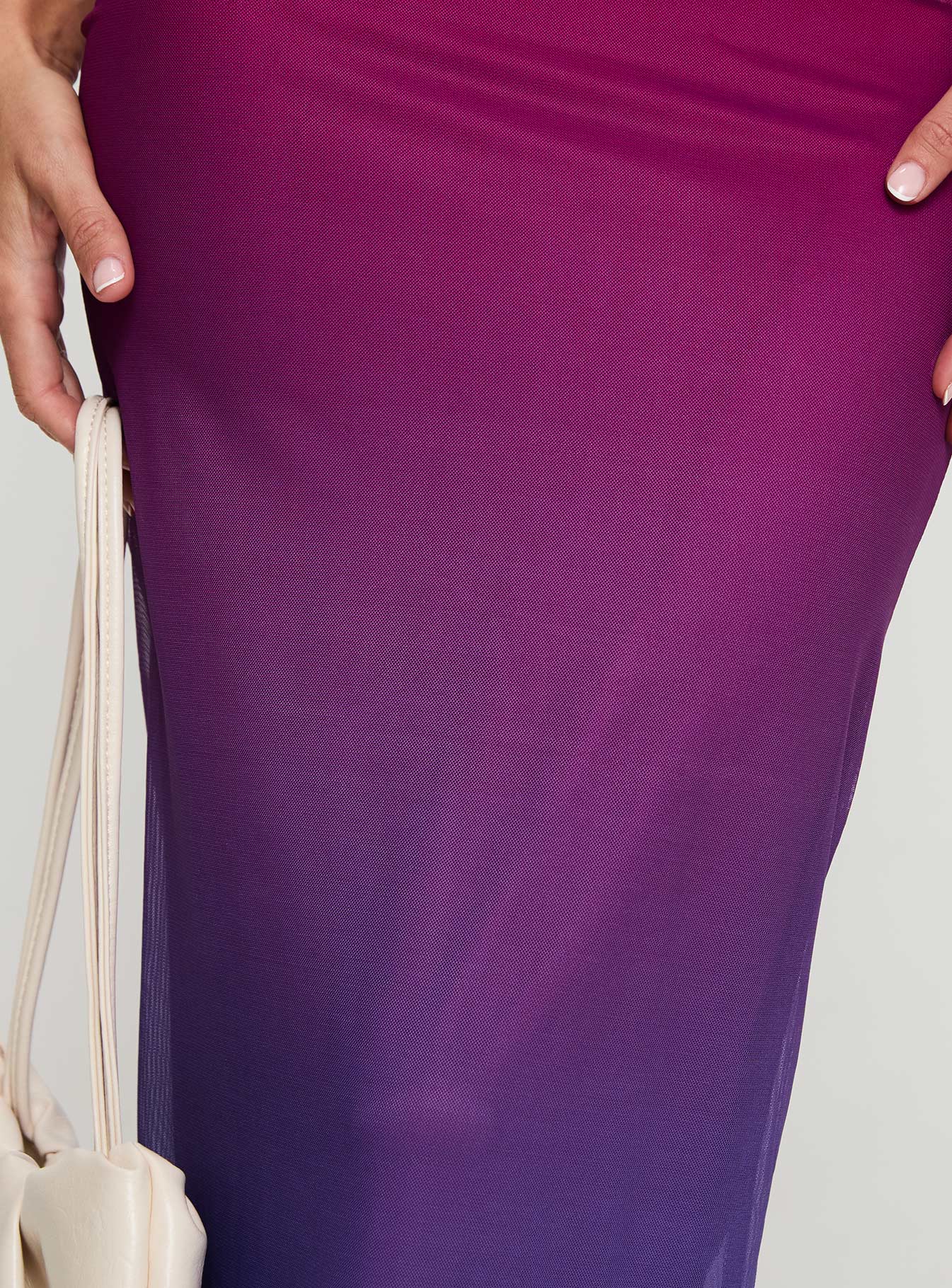 Stolen Love Strapless Maxi Dress Pink / Purple Ombre - Image 6