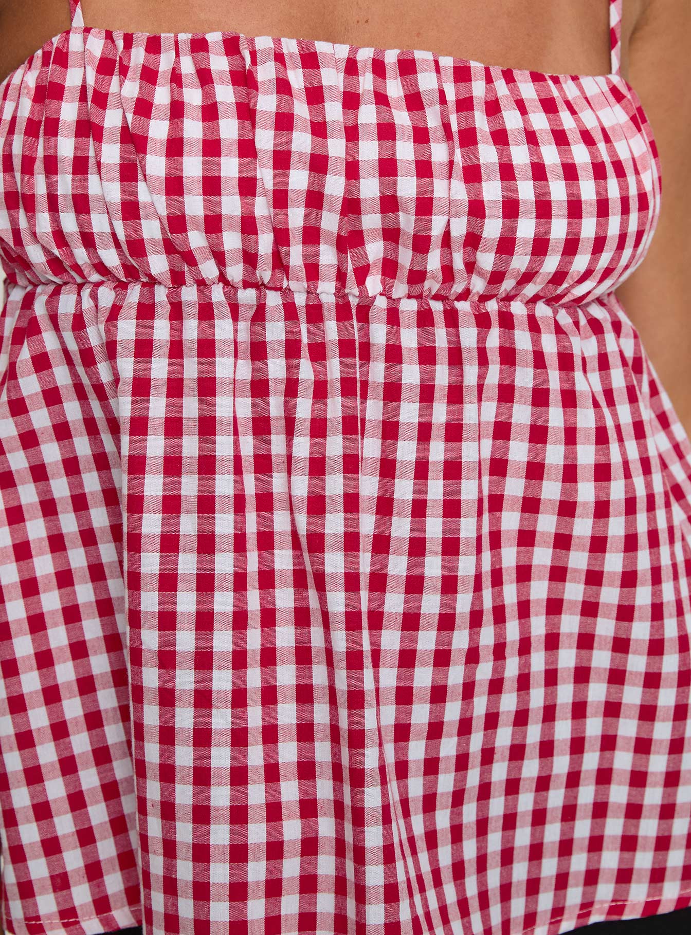 Mirabellah Frill Top Red Gingham - Image 5