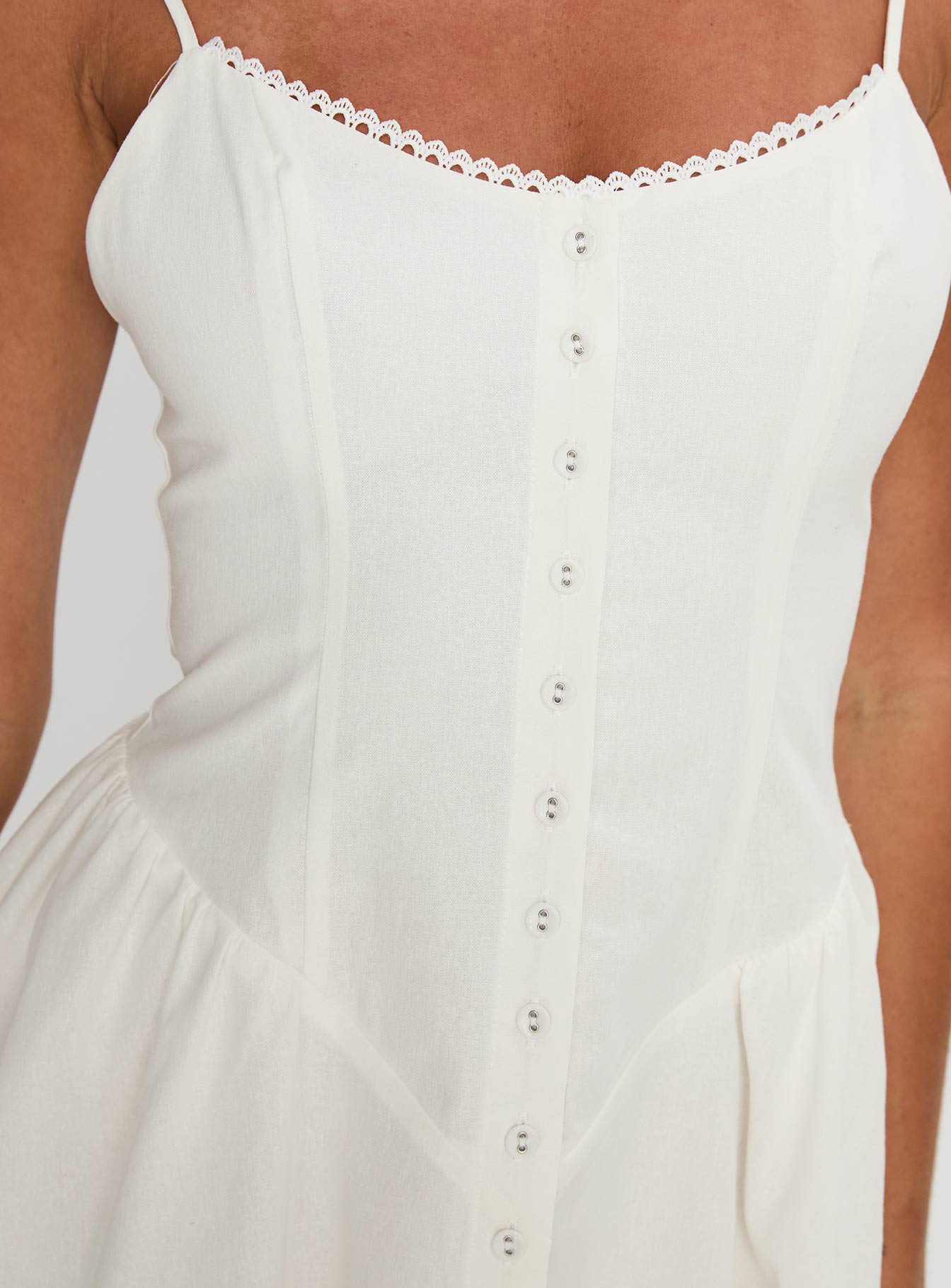 Toulouse Mini Dress White - Image 5