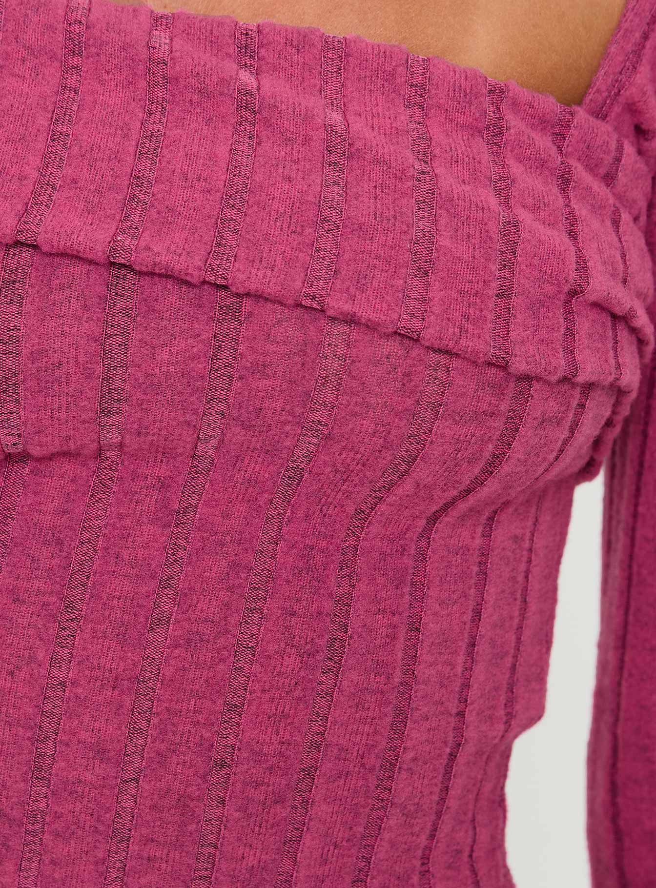 Looking For Love Long Sleeve Top Pink - Image 5