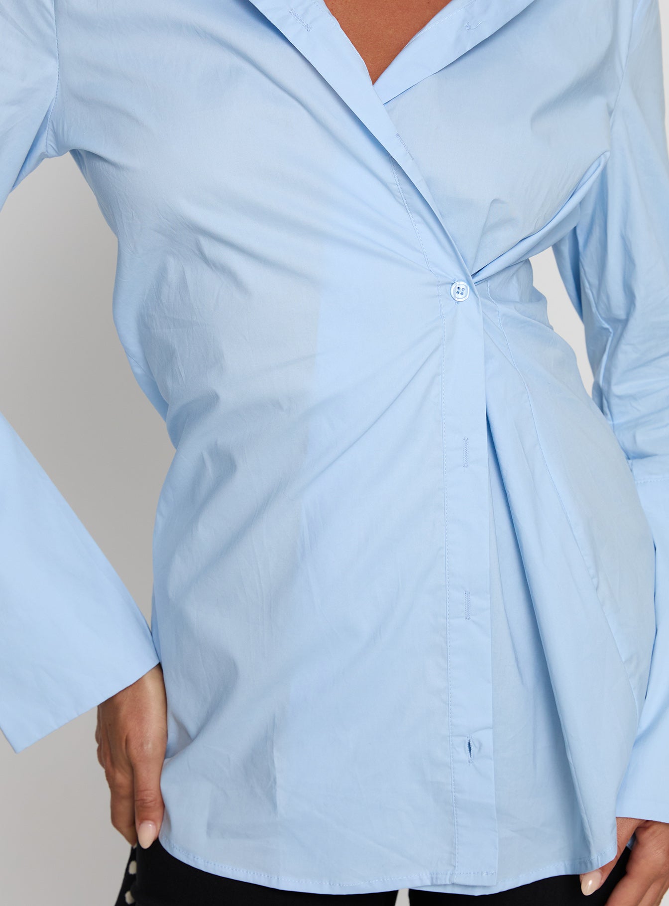 Nitsa Long Sleeve Shirt Blue - Image 6