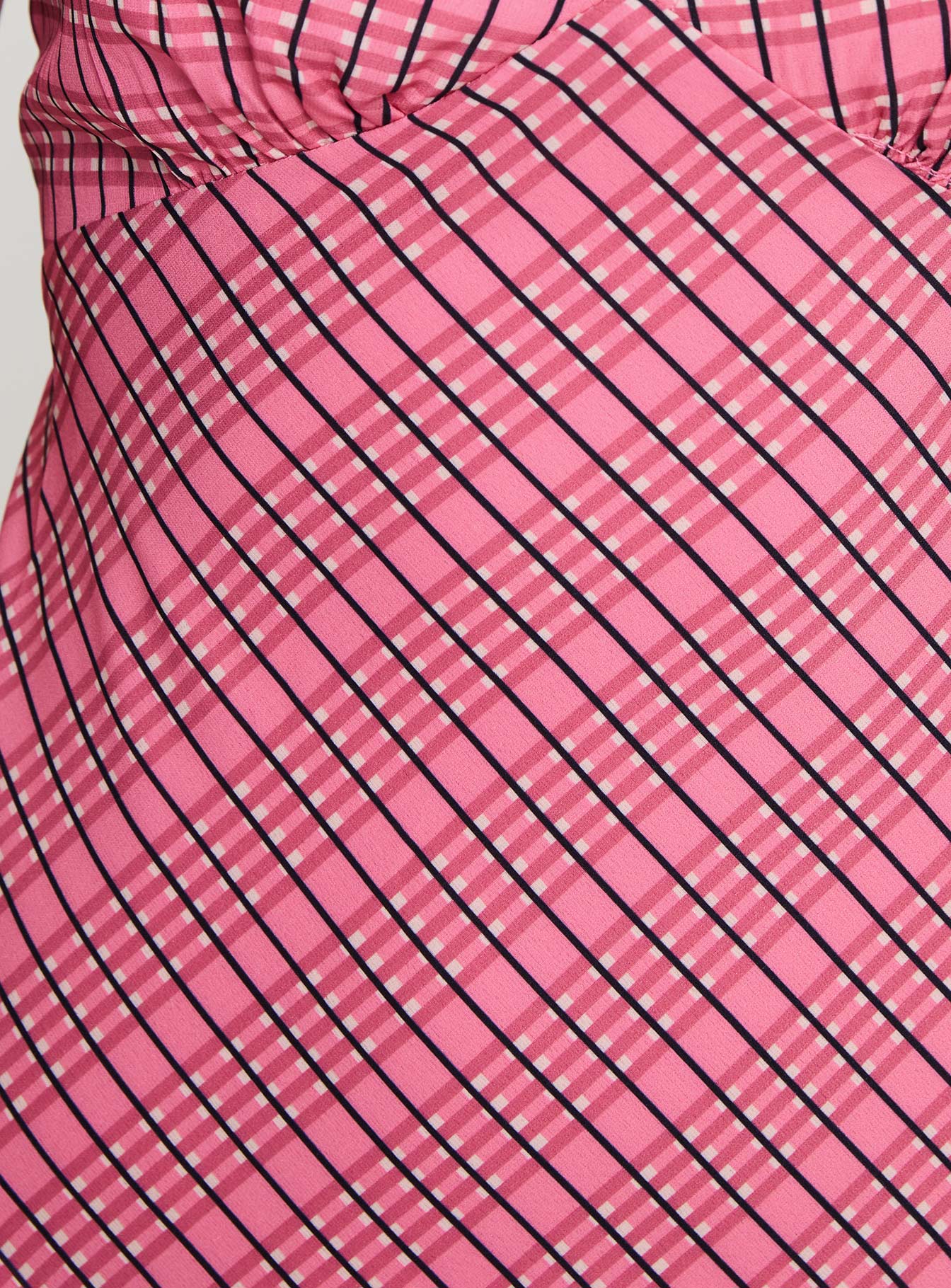 Nellie Midi Dress Pink Check - Image 6