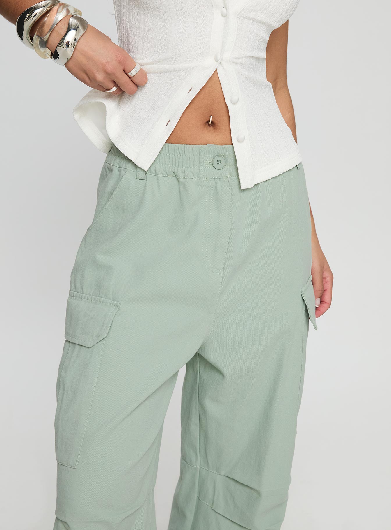 Elanthea Cargo Pants Green - Image 5