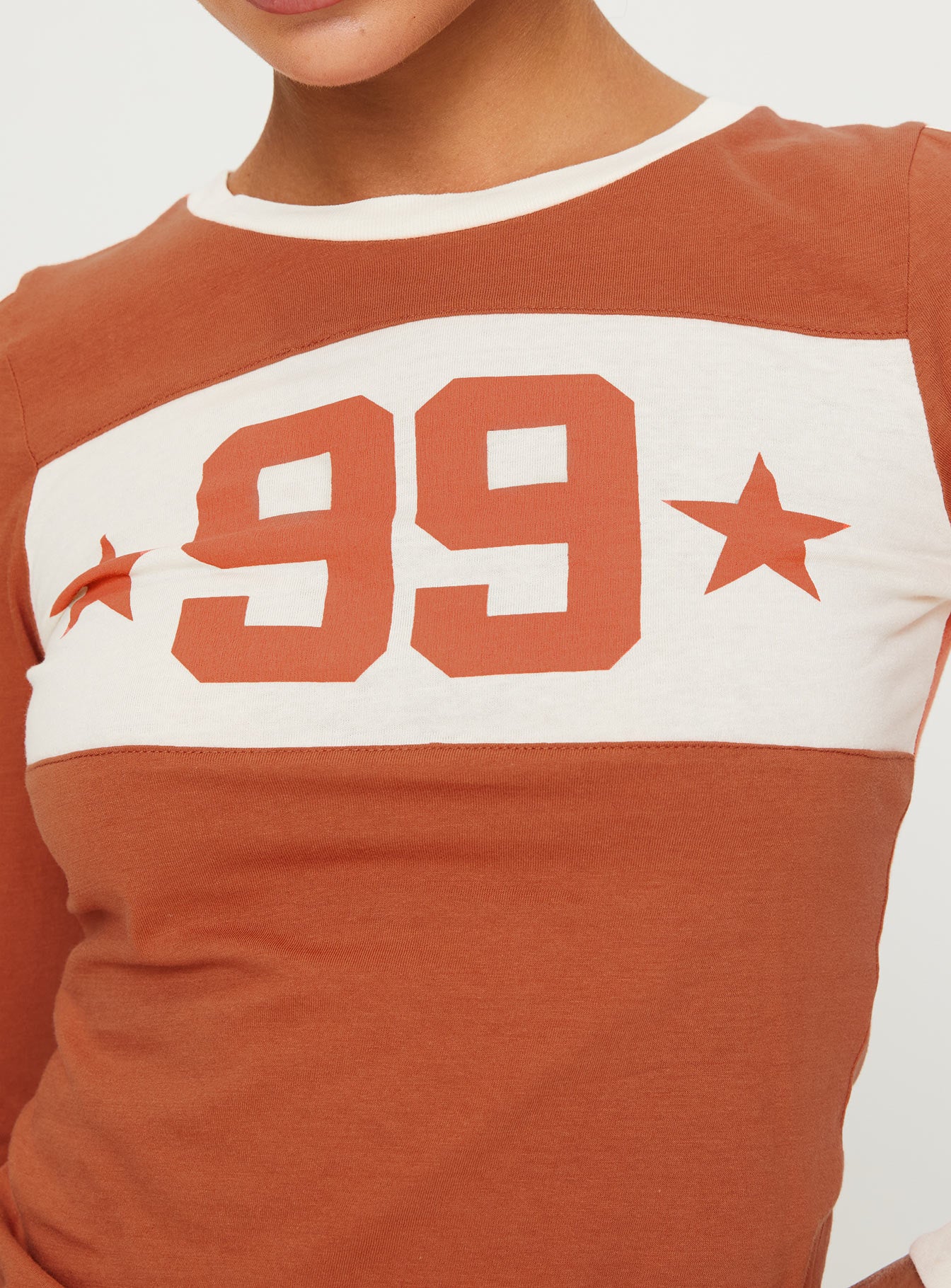 99 Roa Long Sleeve Top Orange - Image 6