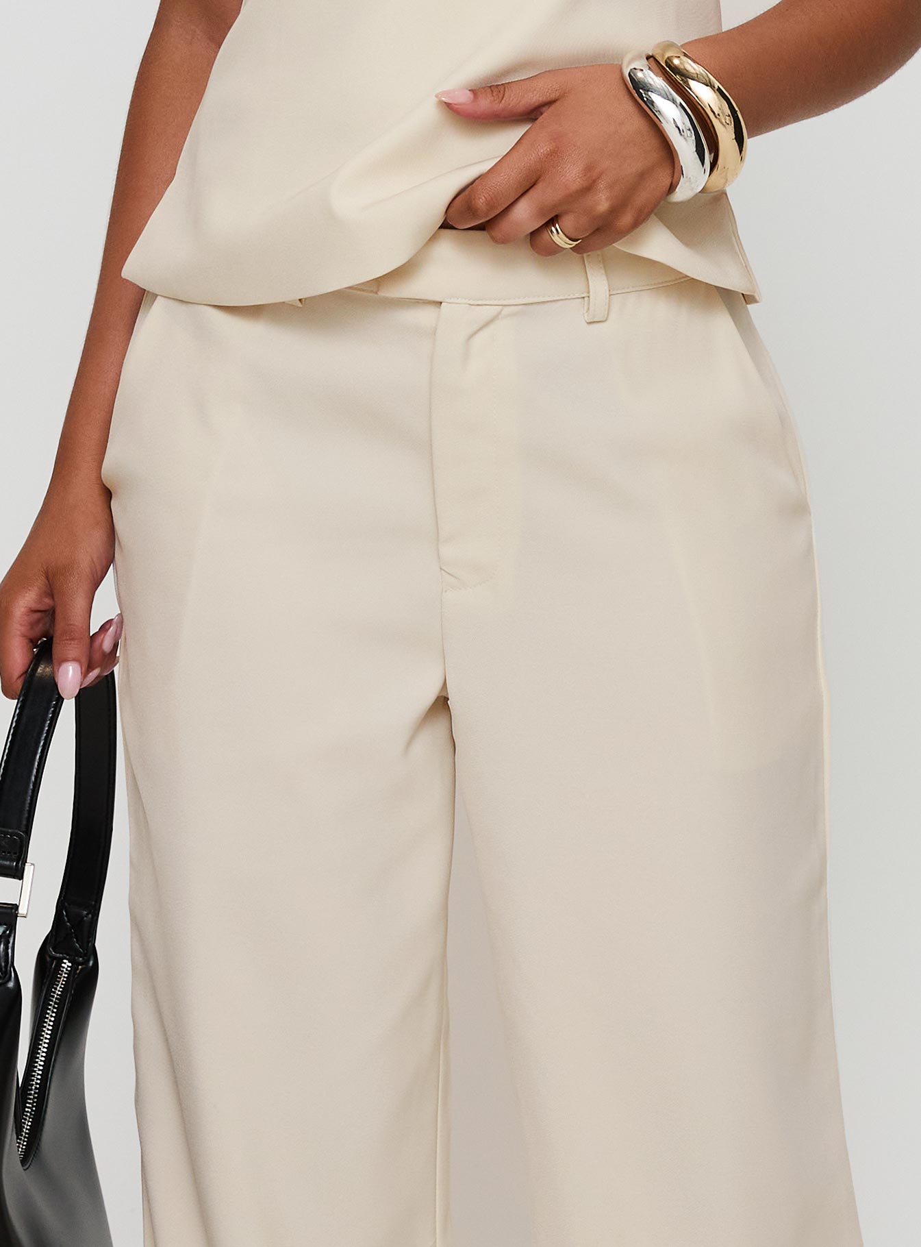 Irresistible Wide Leg Pant Cream Petite - Image 6